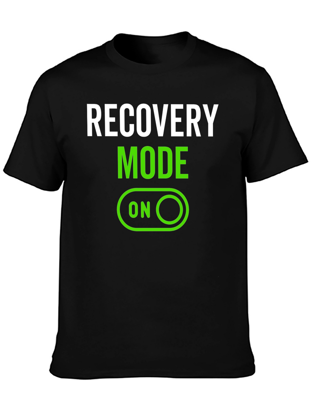 Recovery Mode On Black T-Shirt