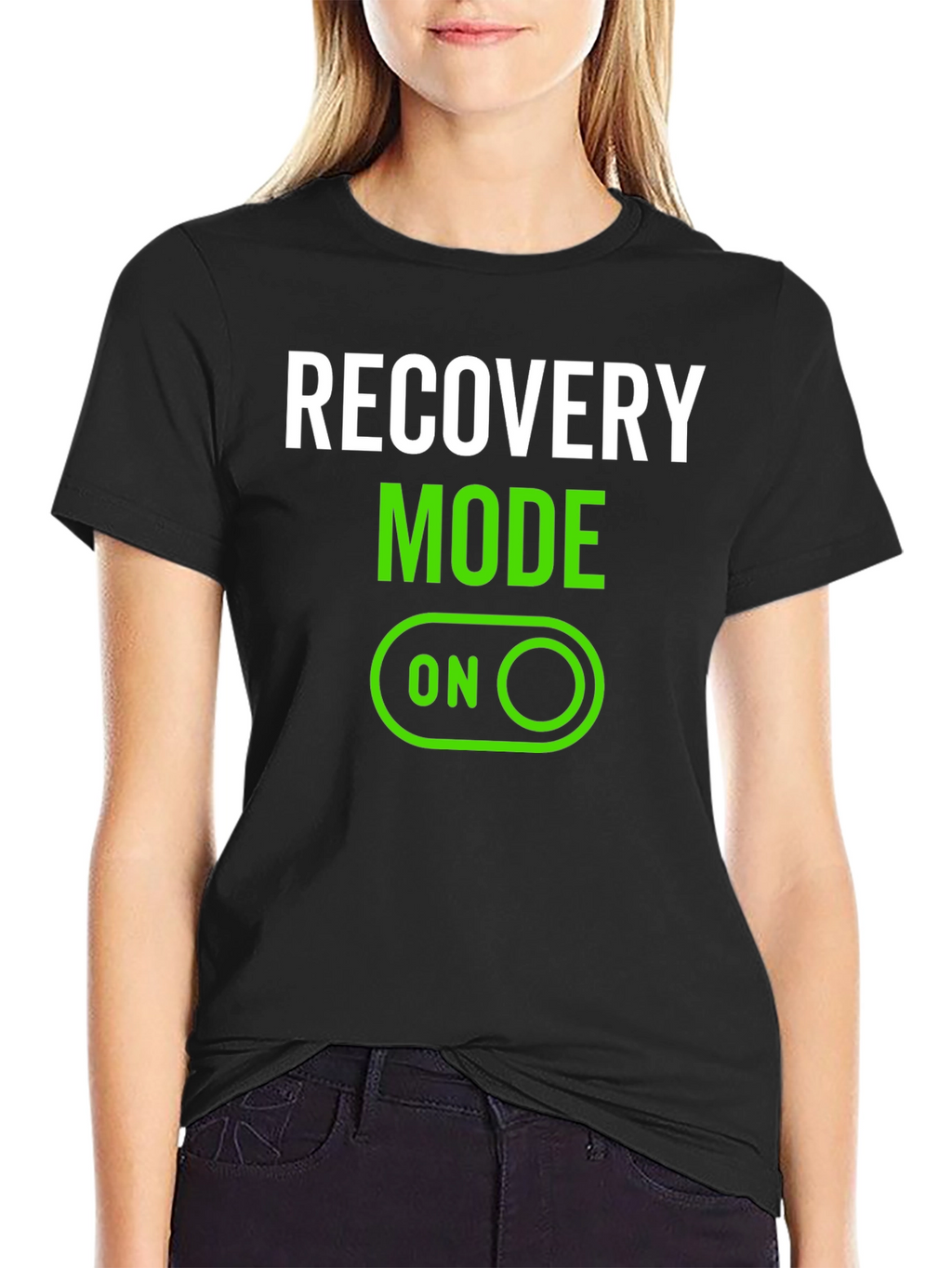 Recovery Mode On Black T-Shirt