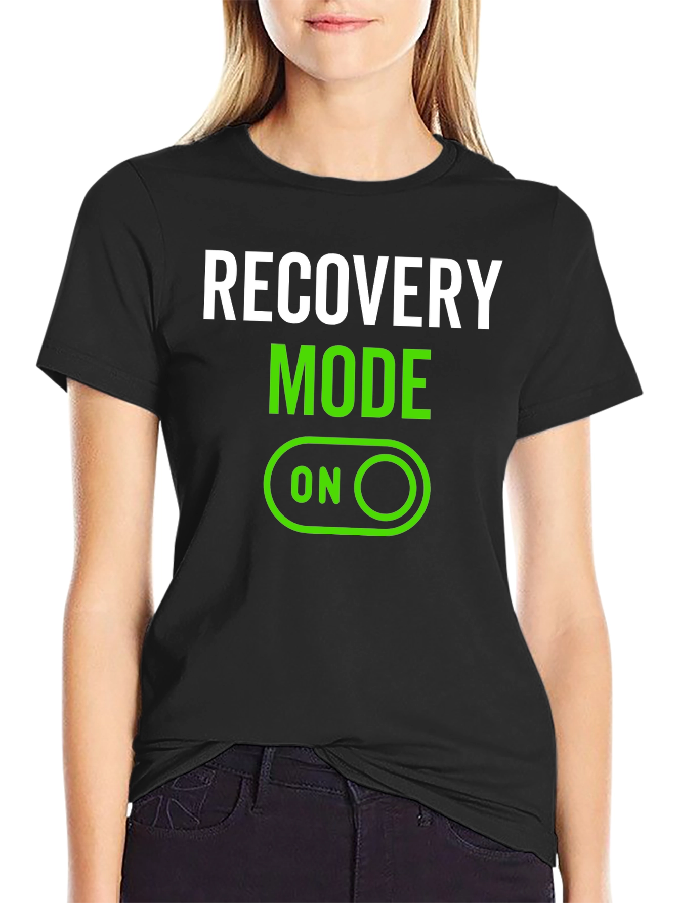 Recovery Mode On Black T-Shirt