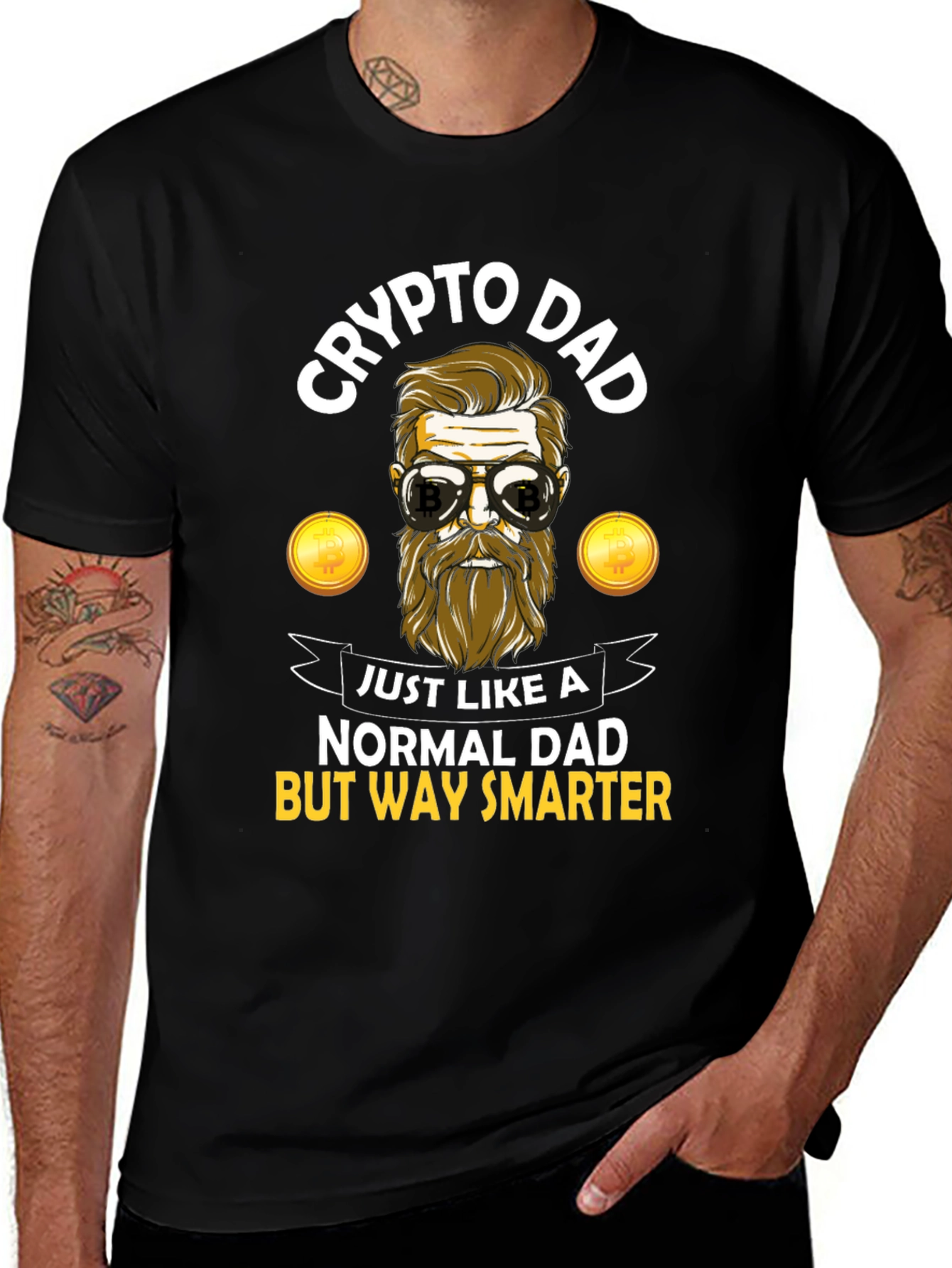 Crypto Dad T-Shirt - Funny Bitcoin Investor Tee