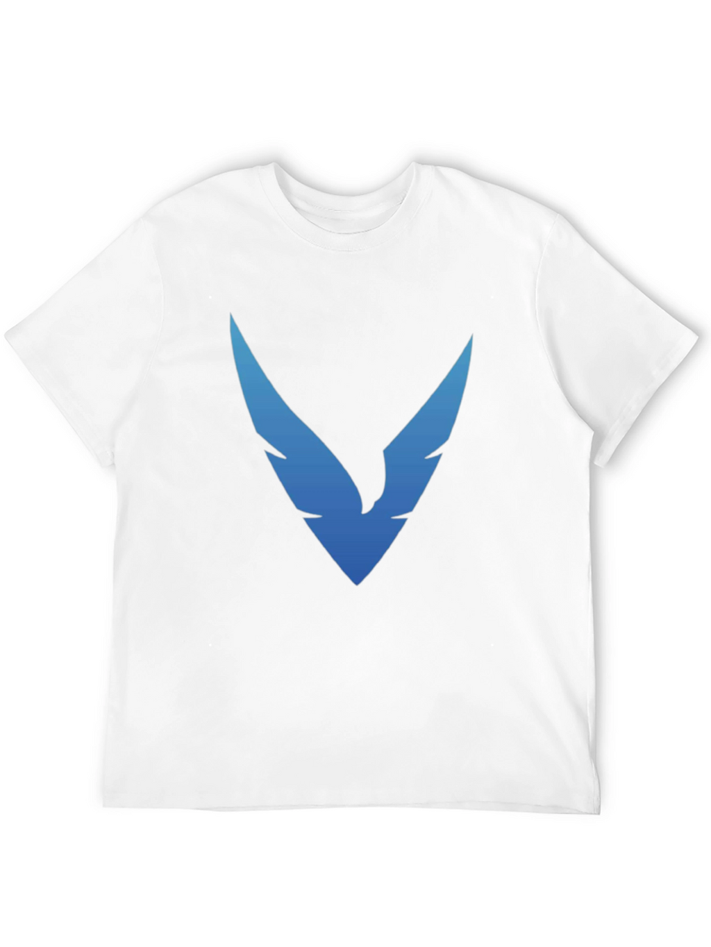 Black T-Shirt with Blue Winged Logo
