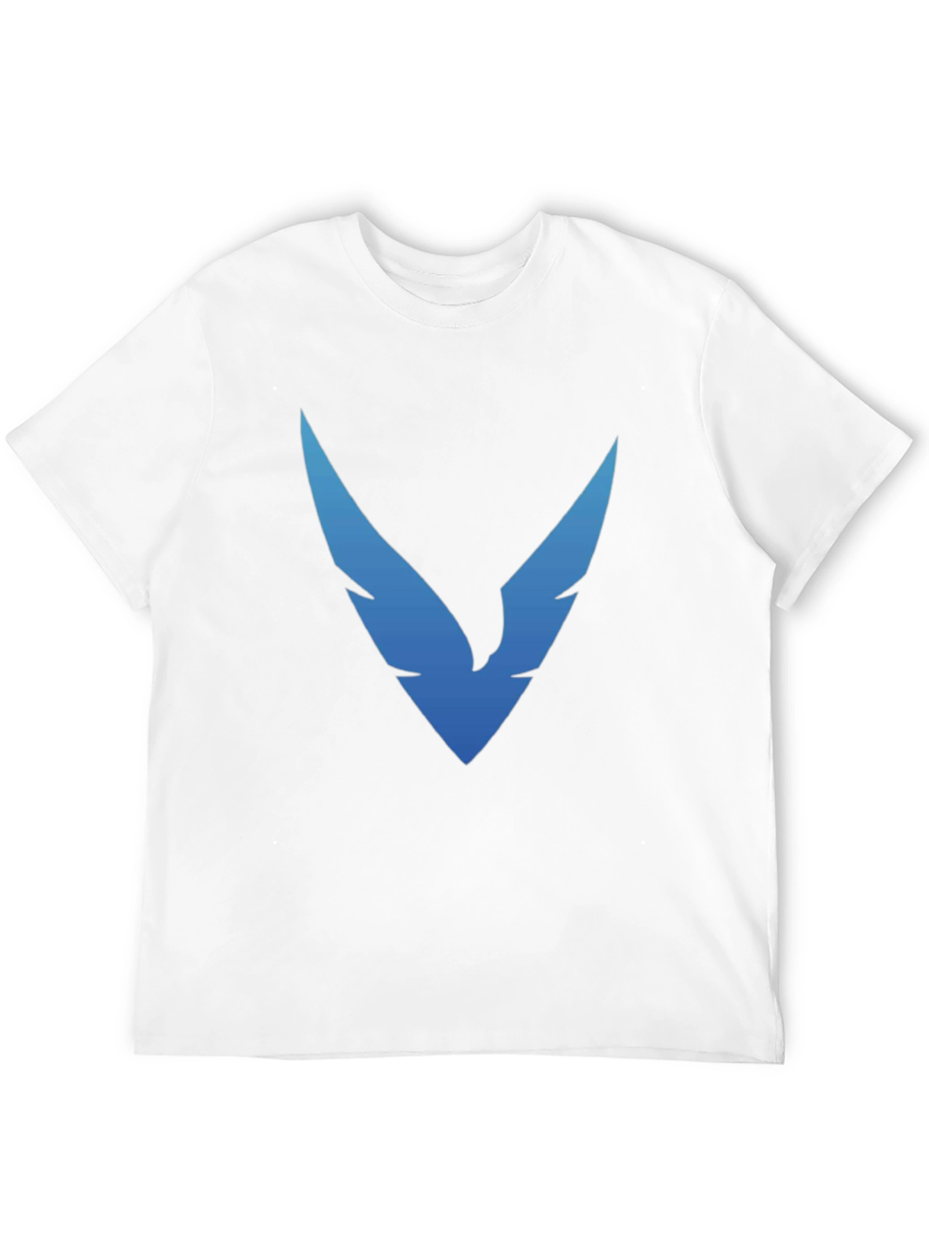 Black T-Shirt with Blue Winged Logo