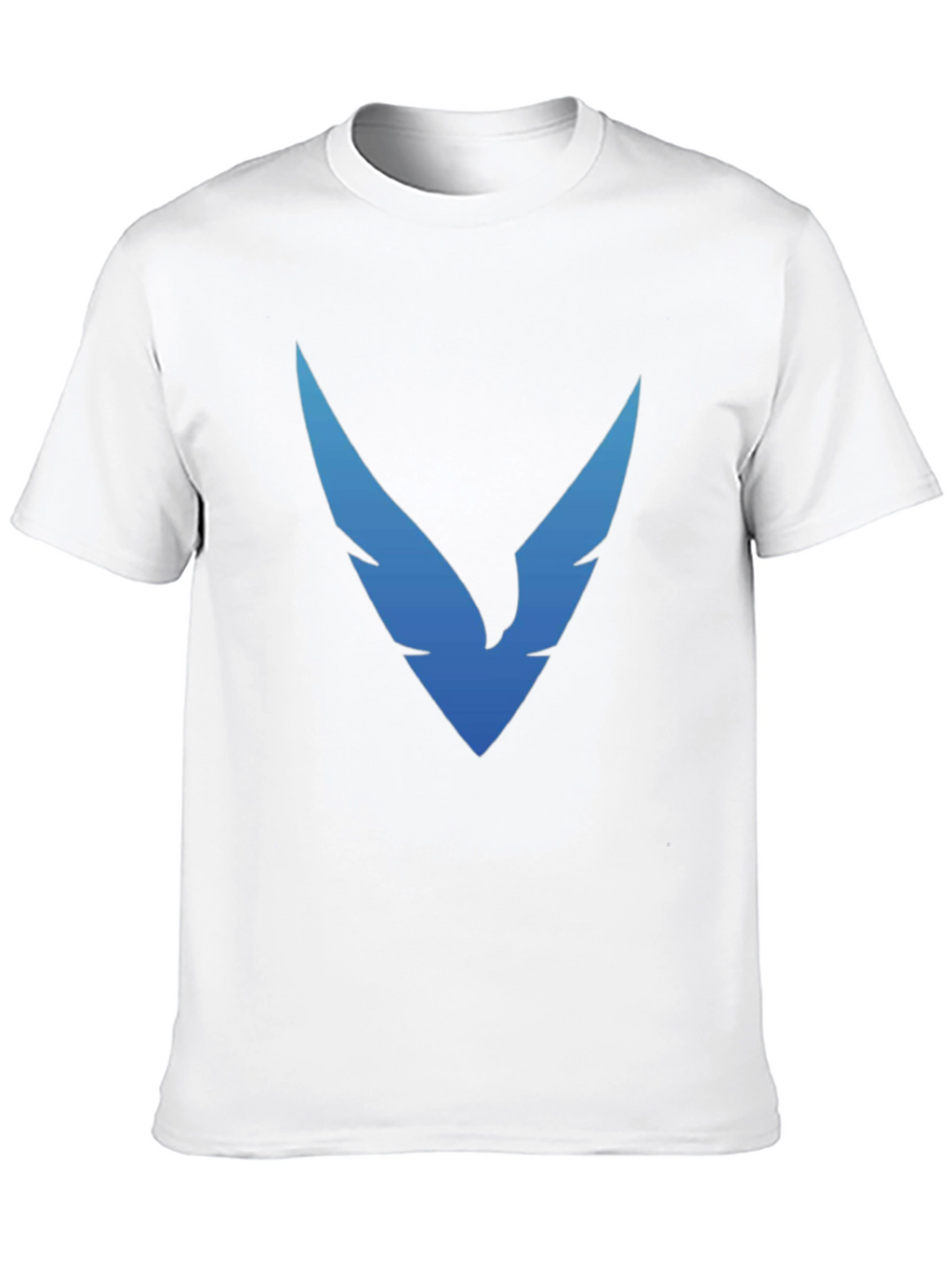 Black T-Shirt with Blue Winged Logo