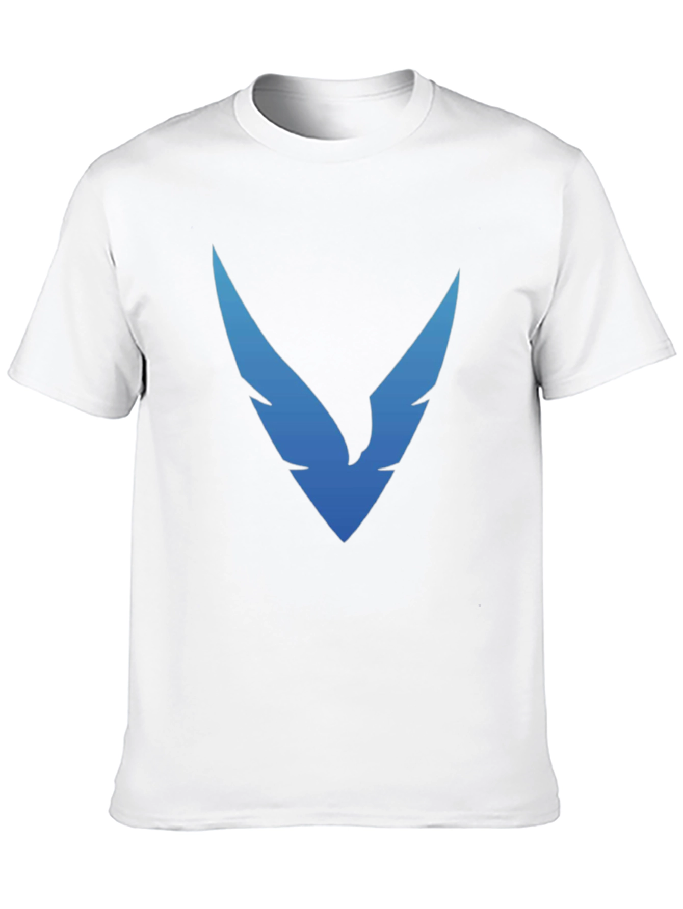 Black T-Shirt with Blue Winged Logo