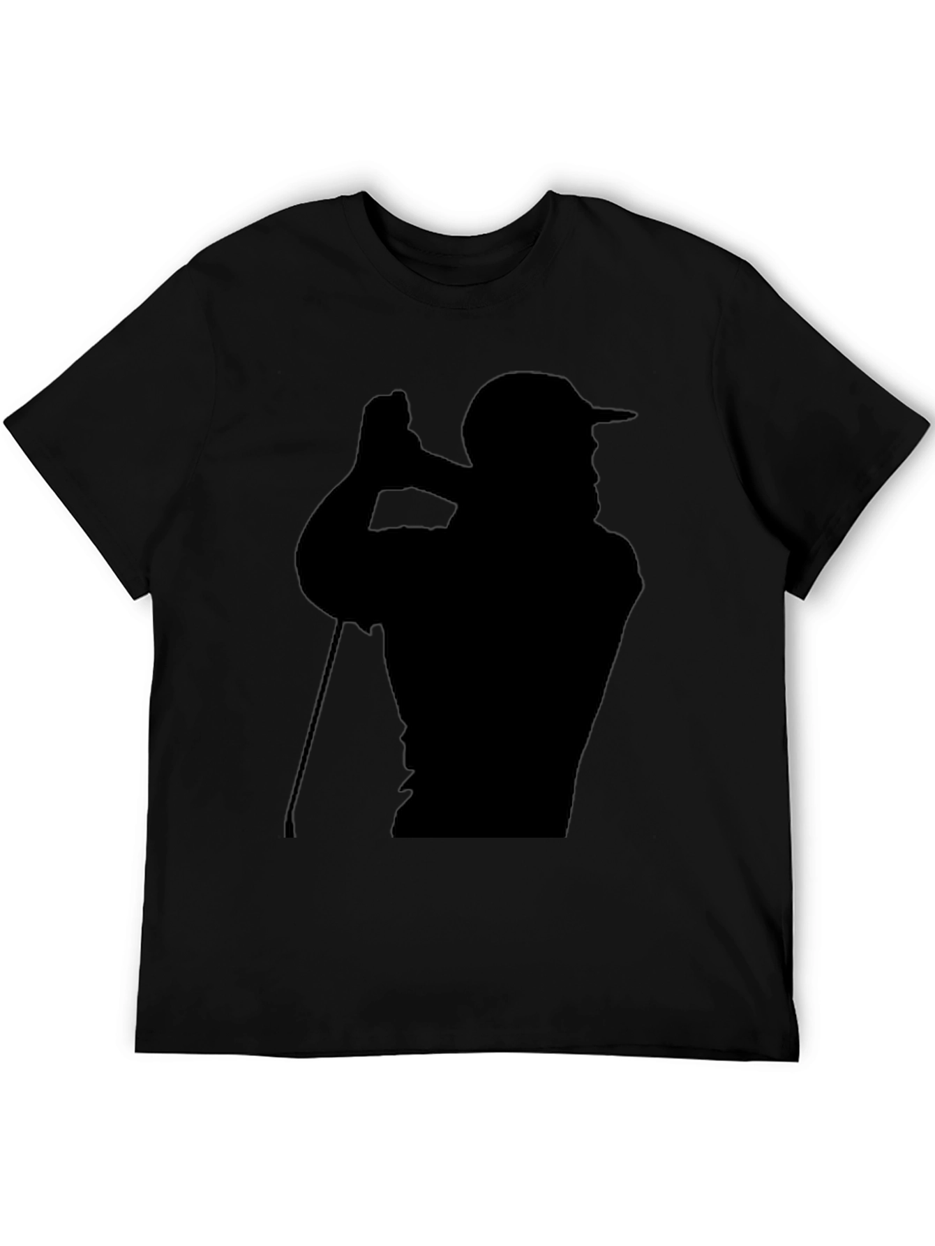 Golf Silhouette T-Shirt - Black Tee for Golf Lovers