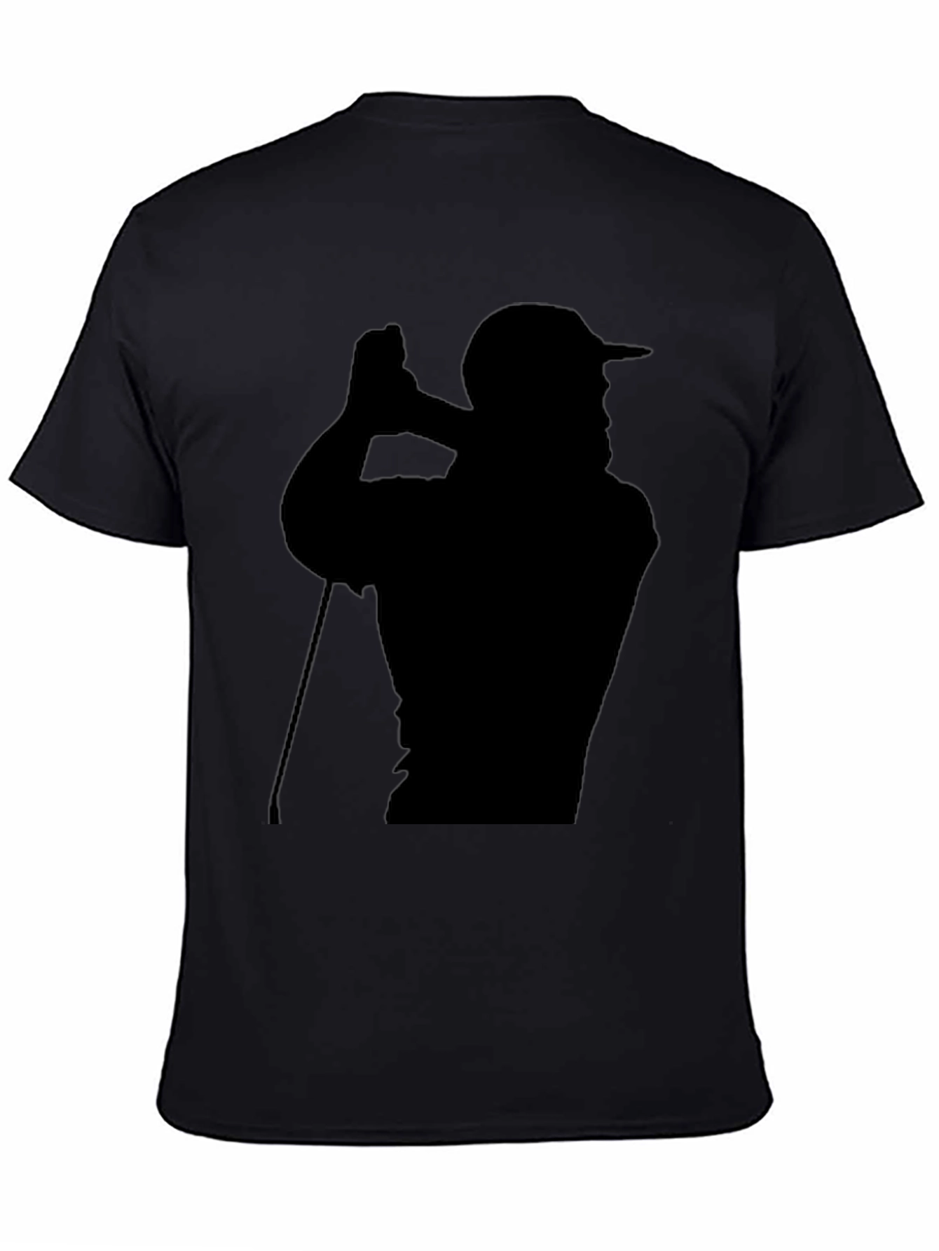 Golf Silhouette T-Shirt - Black Tee for Golf Lovers