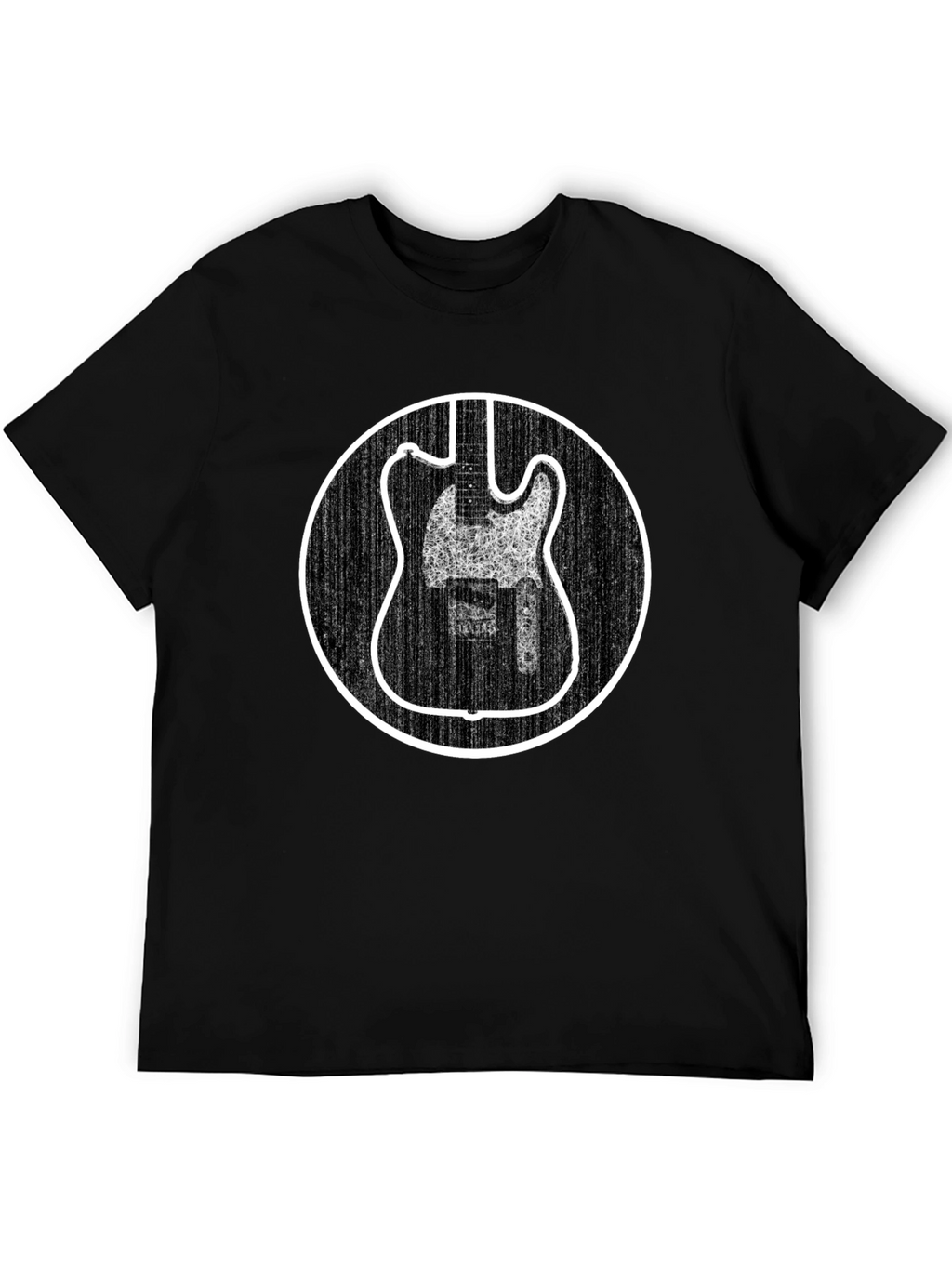 Electric Guitar Graphic Tee - Black