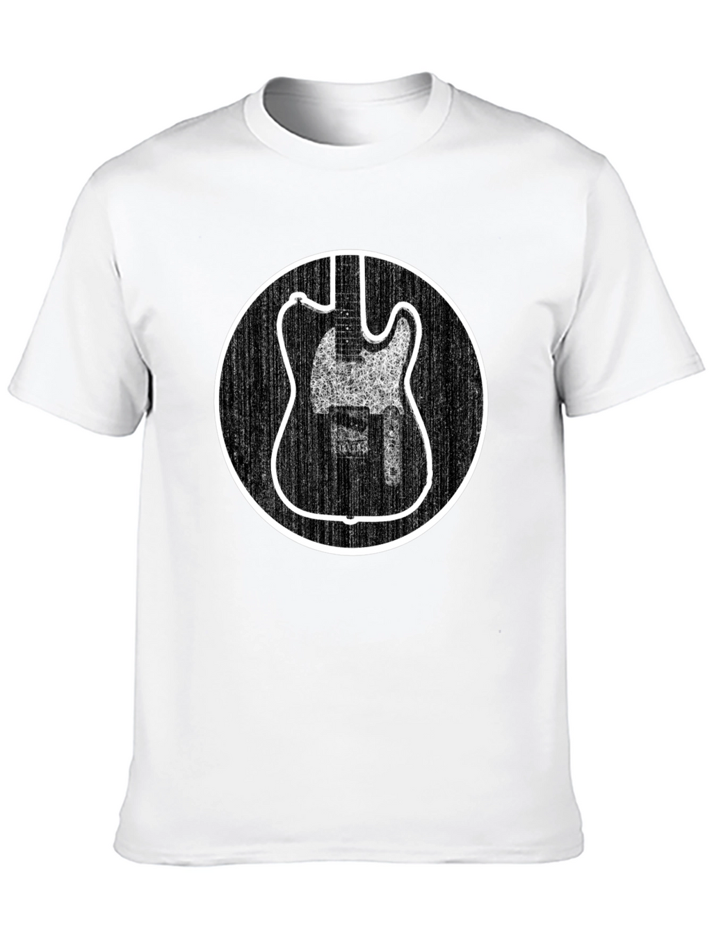 Electric Guitar Graphic Tee - Black