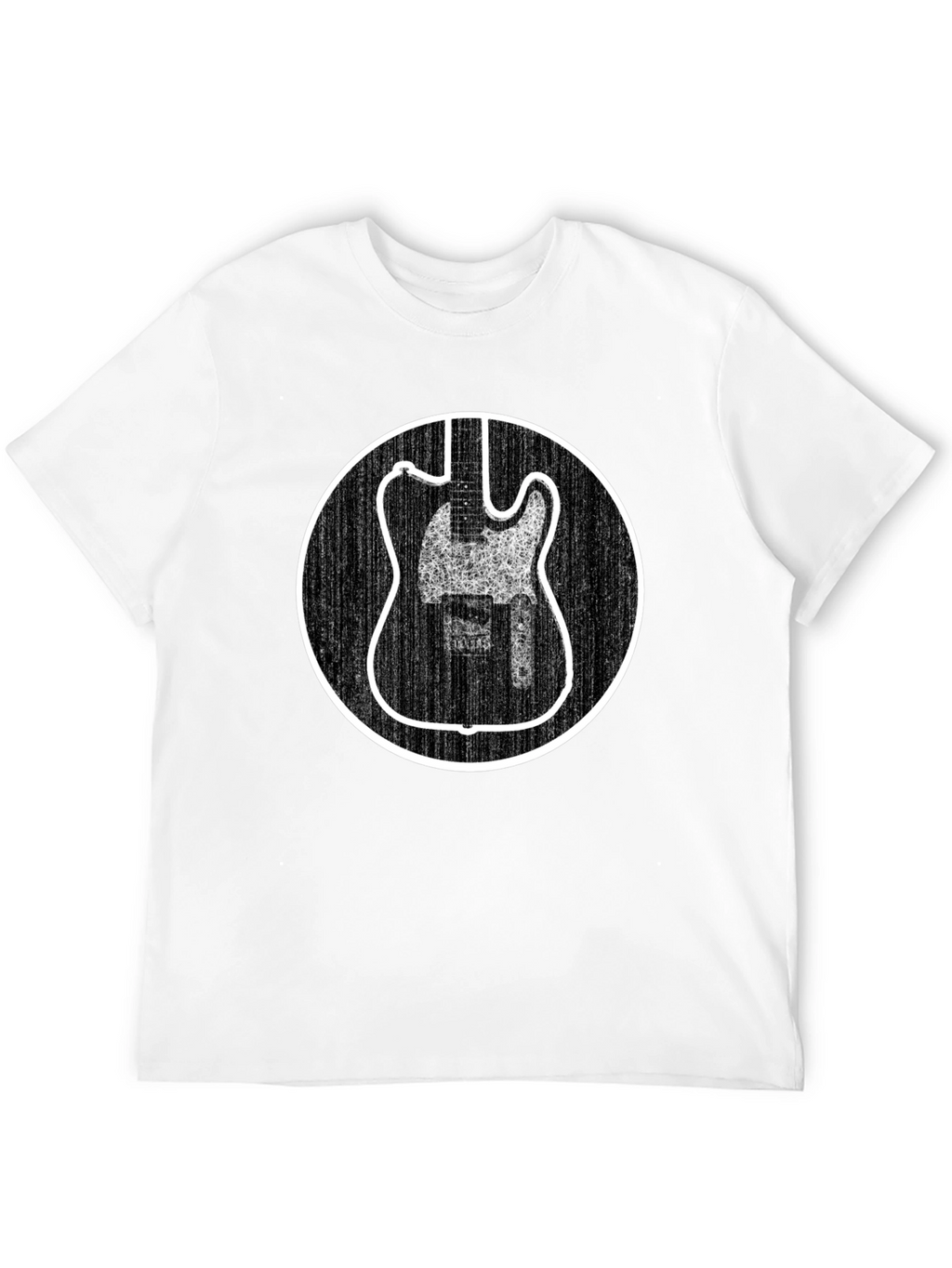 Electric Guitar Graphic Tee - Black