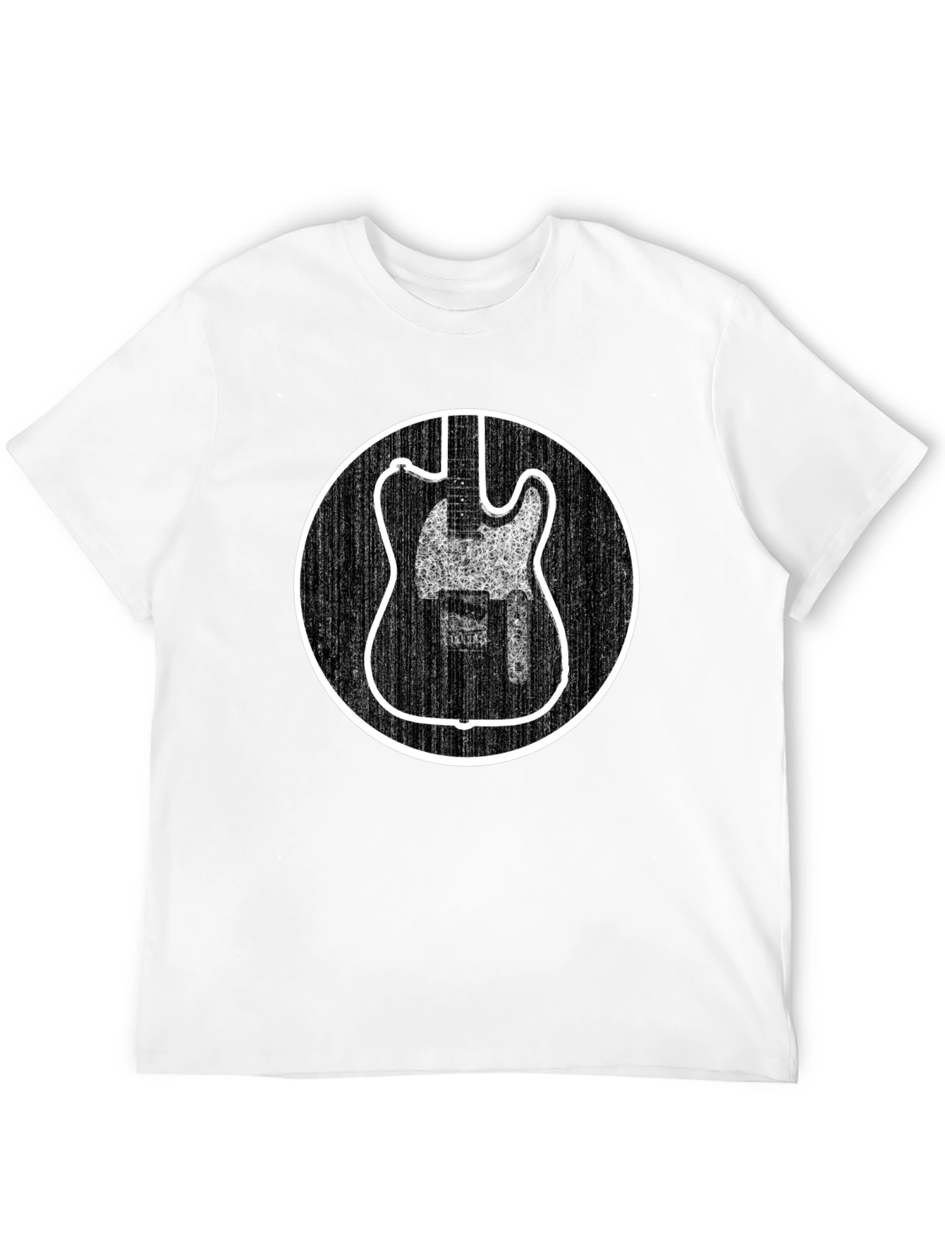 Electric Guitar Graphic Tee - Black