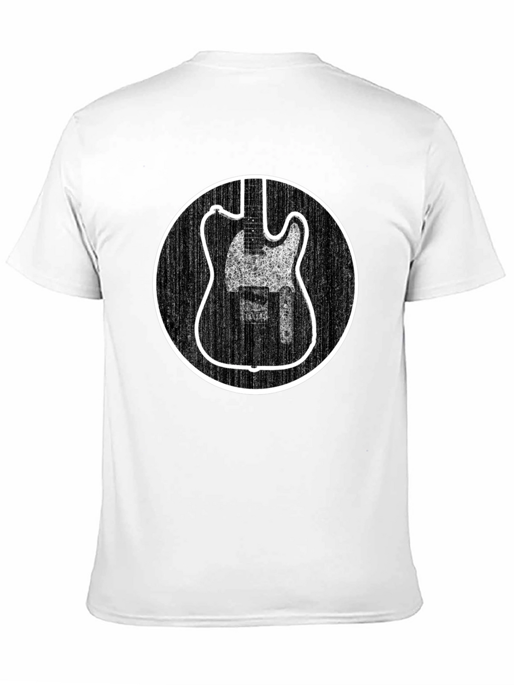 Electric Guitar Graphic Tee - Black