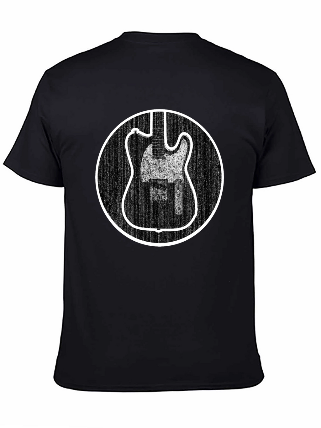Electric Guitar Graphic Tee - Black