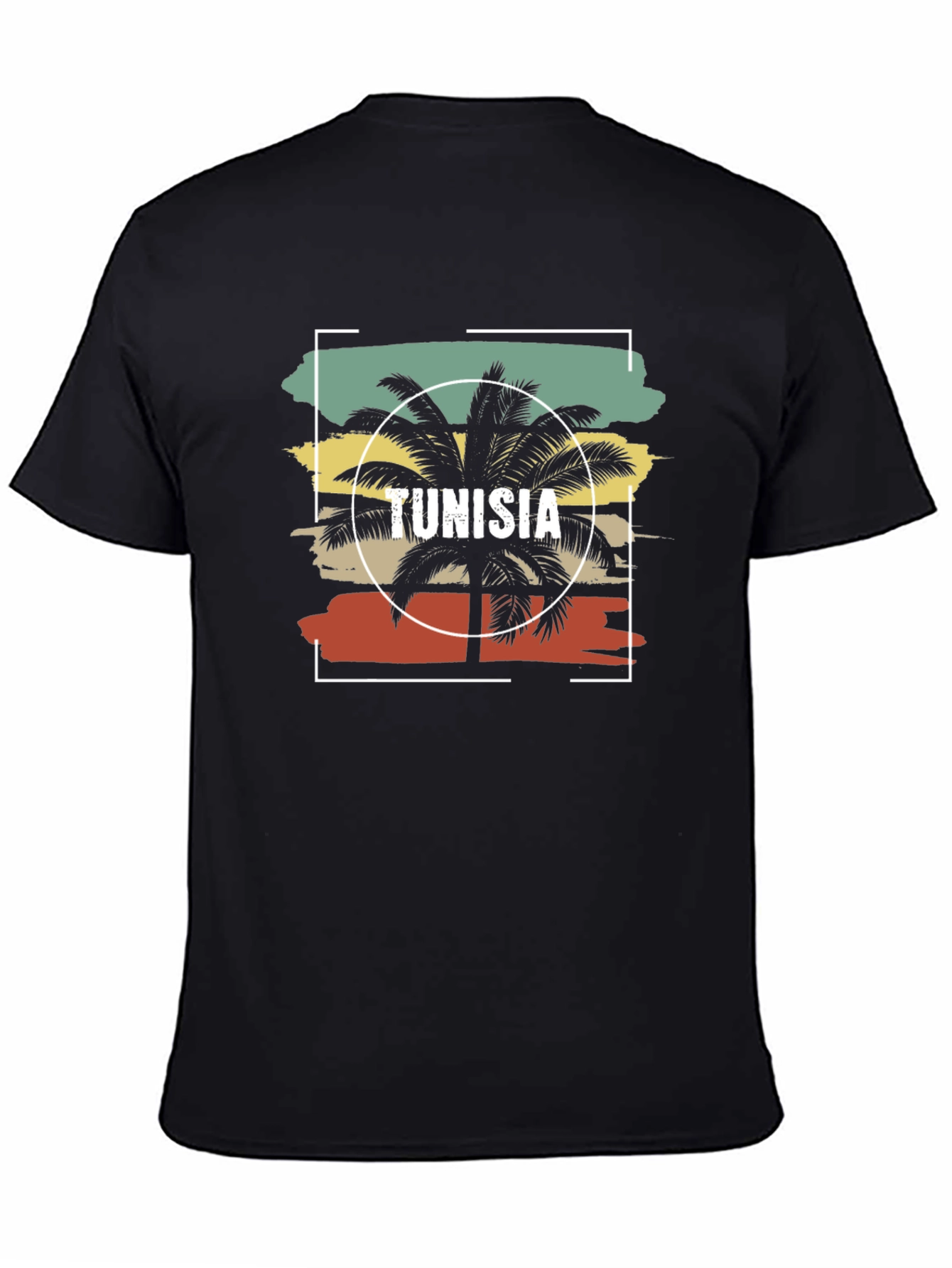 Tunisia Palm Tree Graphic T-Shirt