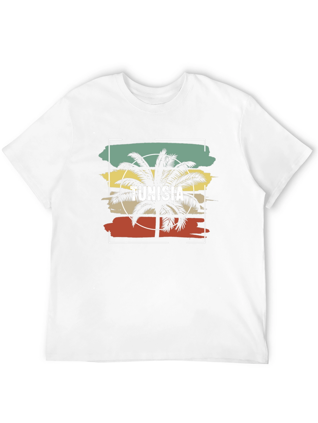 Tunisia Palm Tree Graphic T-Shirt