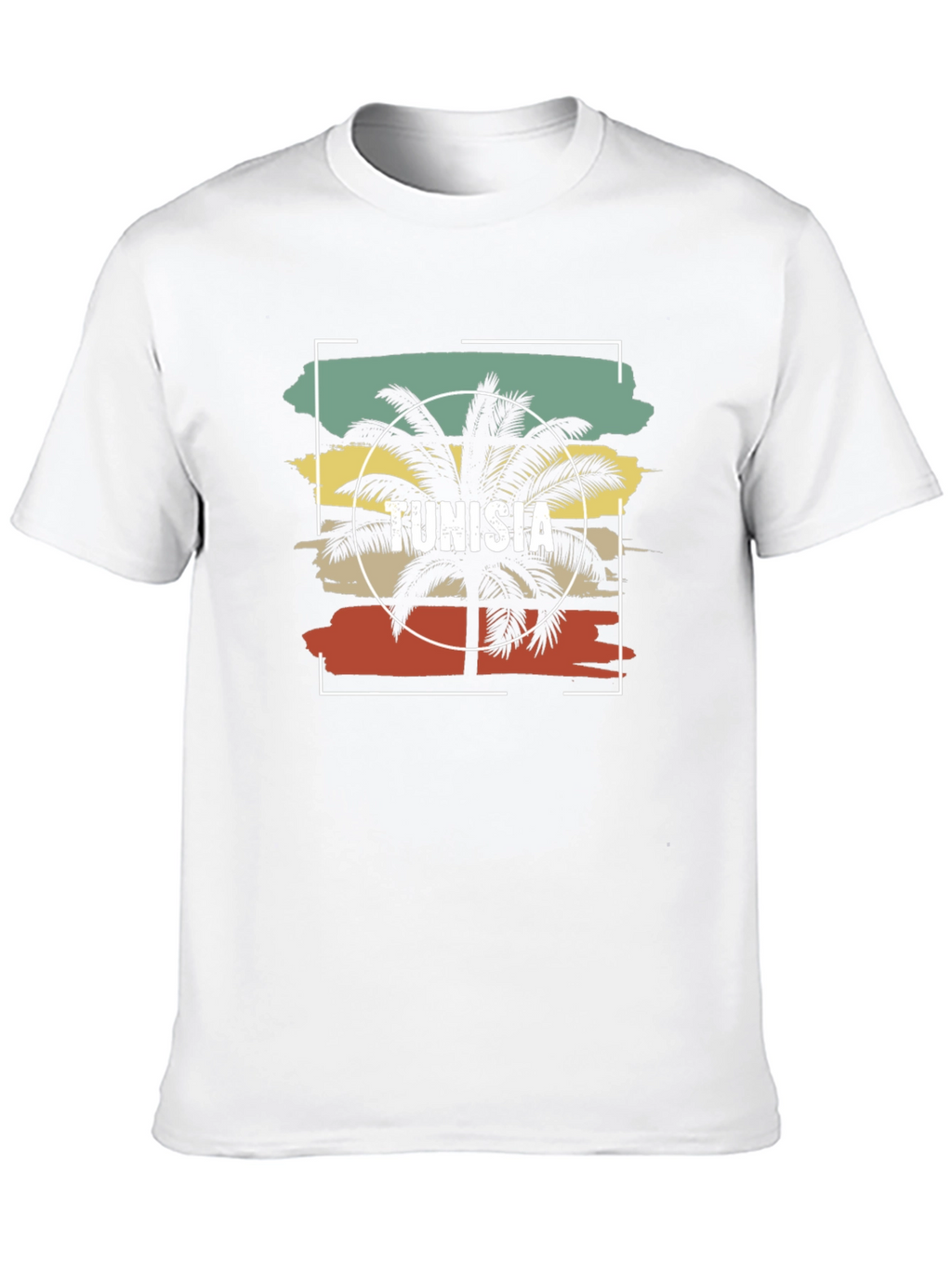 Tunisia Palm Tree Graphic T-Shirt