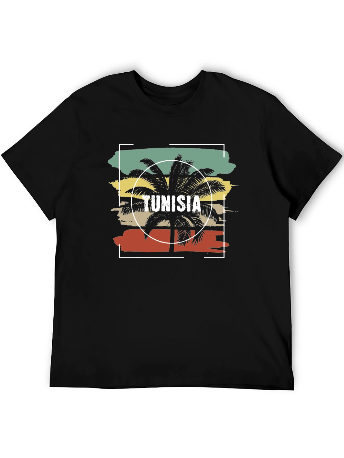 Tunisia Palm Tree Graphic T-Shirt