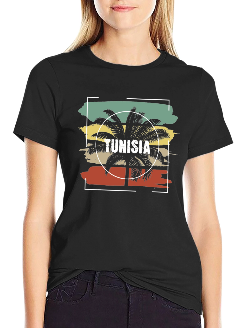 Tunisia Palm Tree Graphic T-Shirt