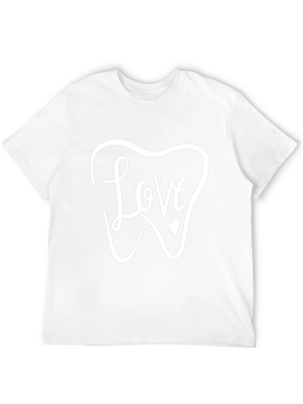 Dentist Love Tooth Graphic T-Shirt - Black