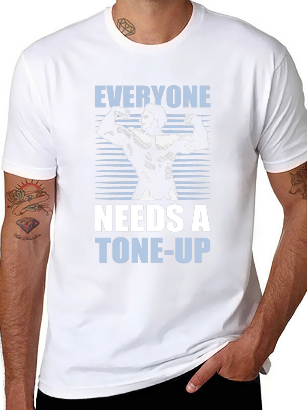 Tone-Up Graphic Tee - Bodybuilder Shirt