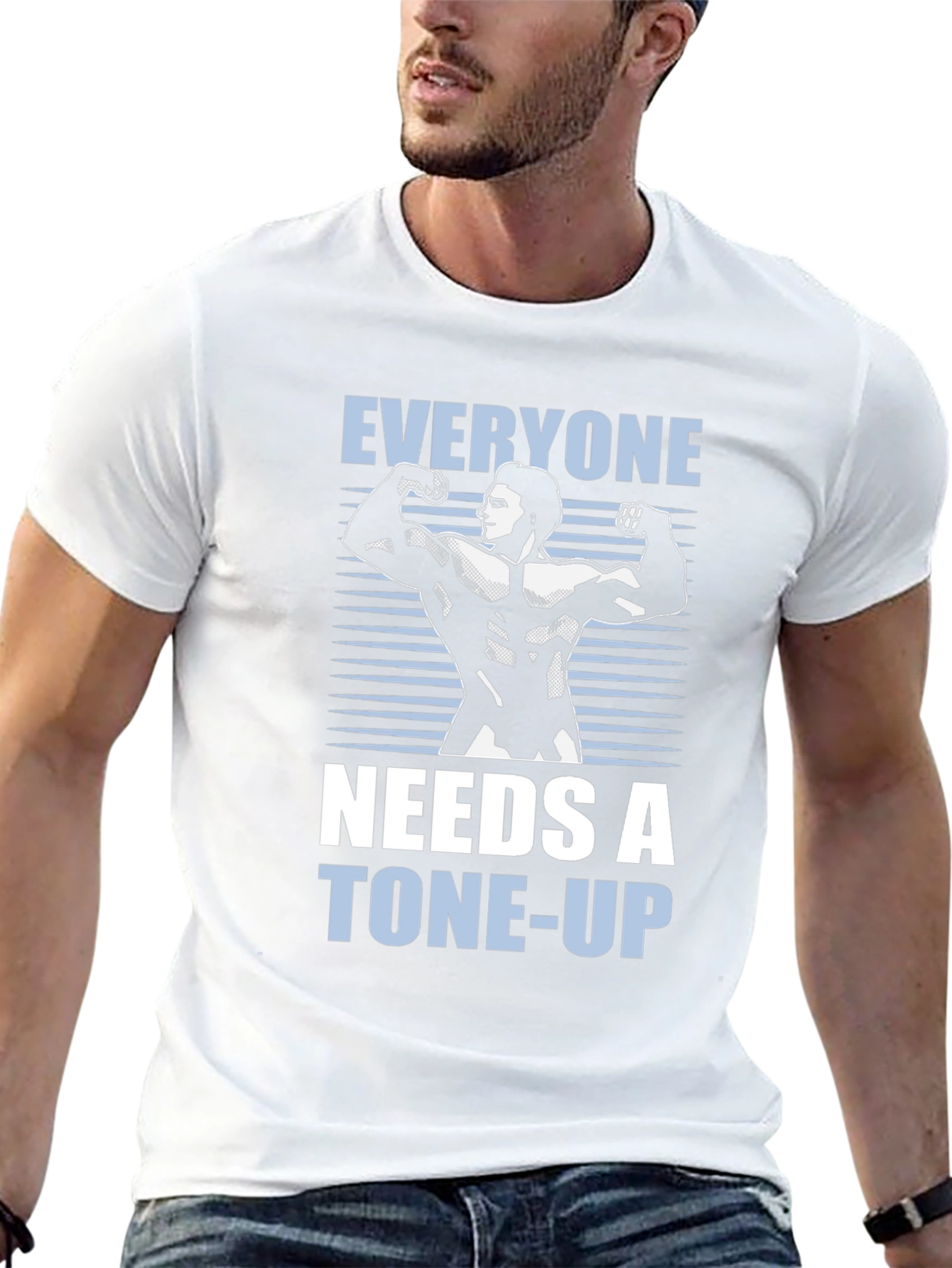 Tone-Up Graphic Tee - Bodybuilder Shirt