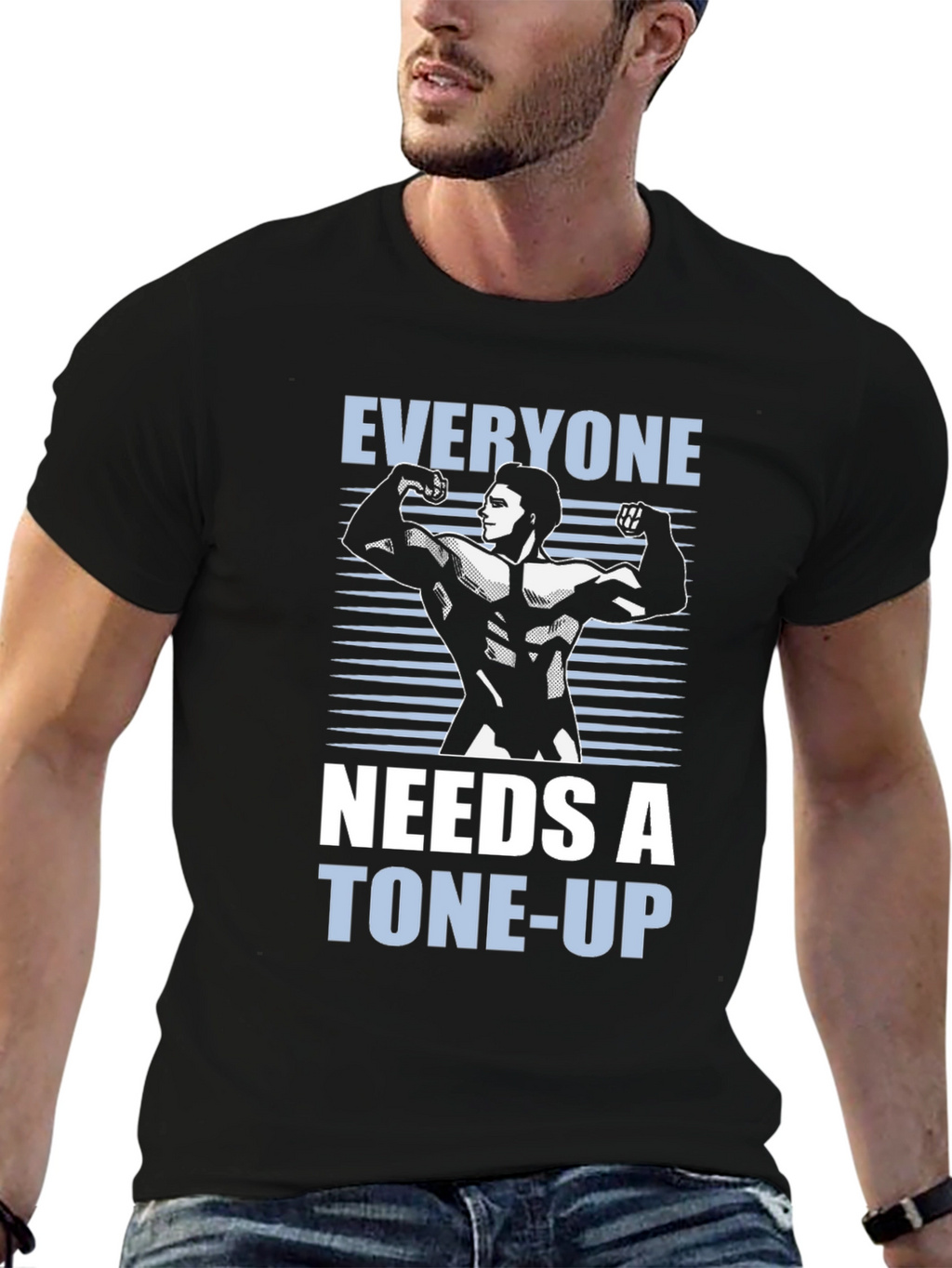 Tone-Up Graphic Tee - Bodybuilder Shirt