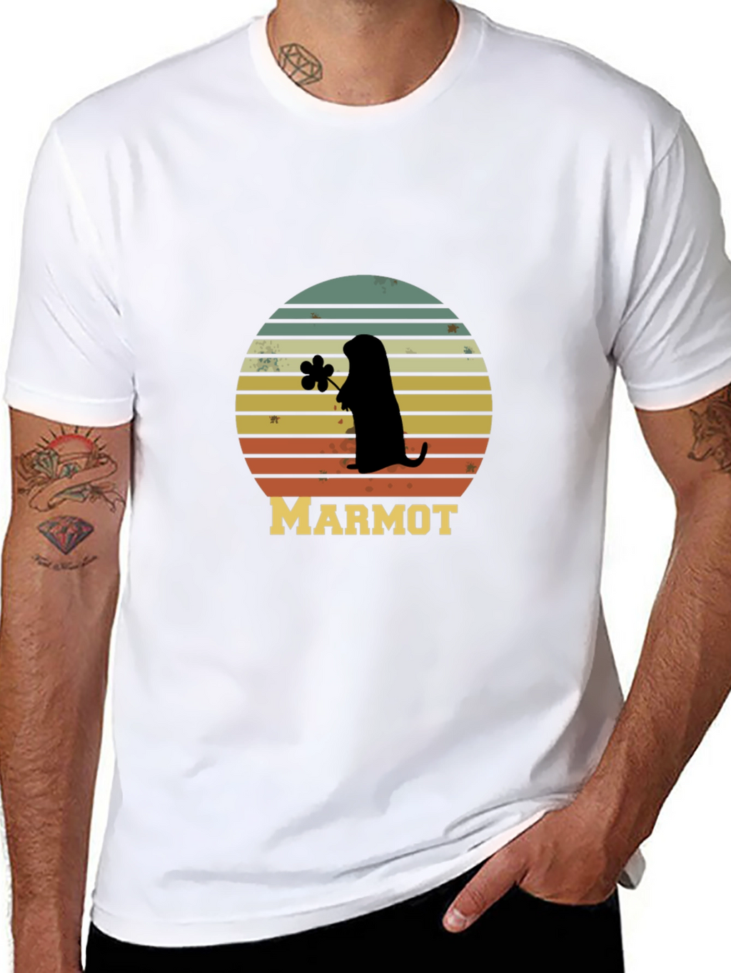 Retro Marmot Silhouette T-Shirt
