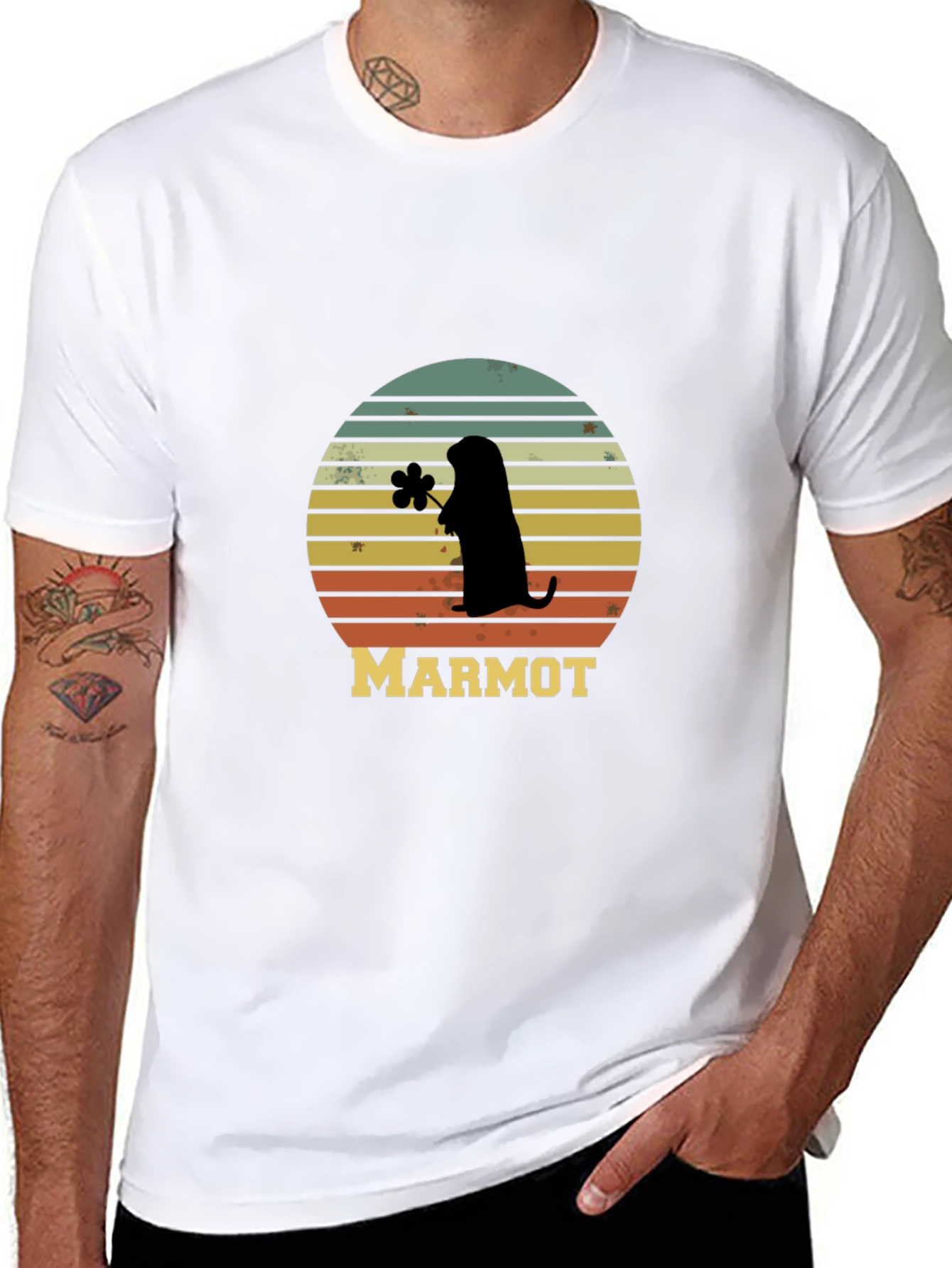 Retro Marmot Silhouette T-Shirt