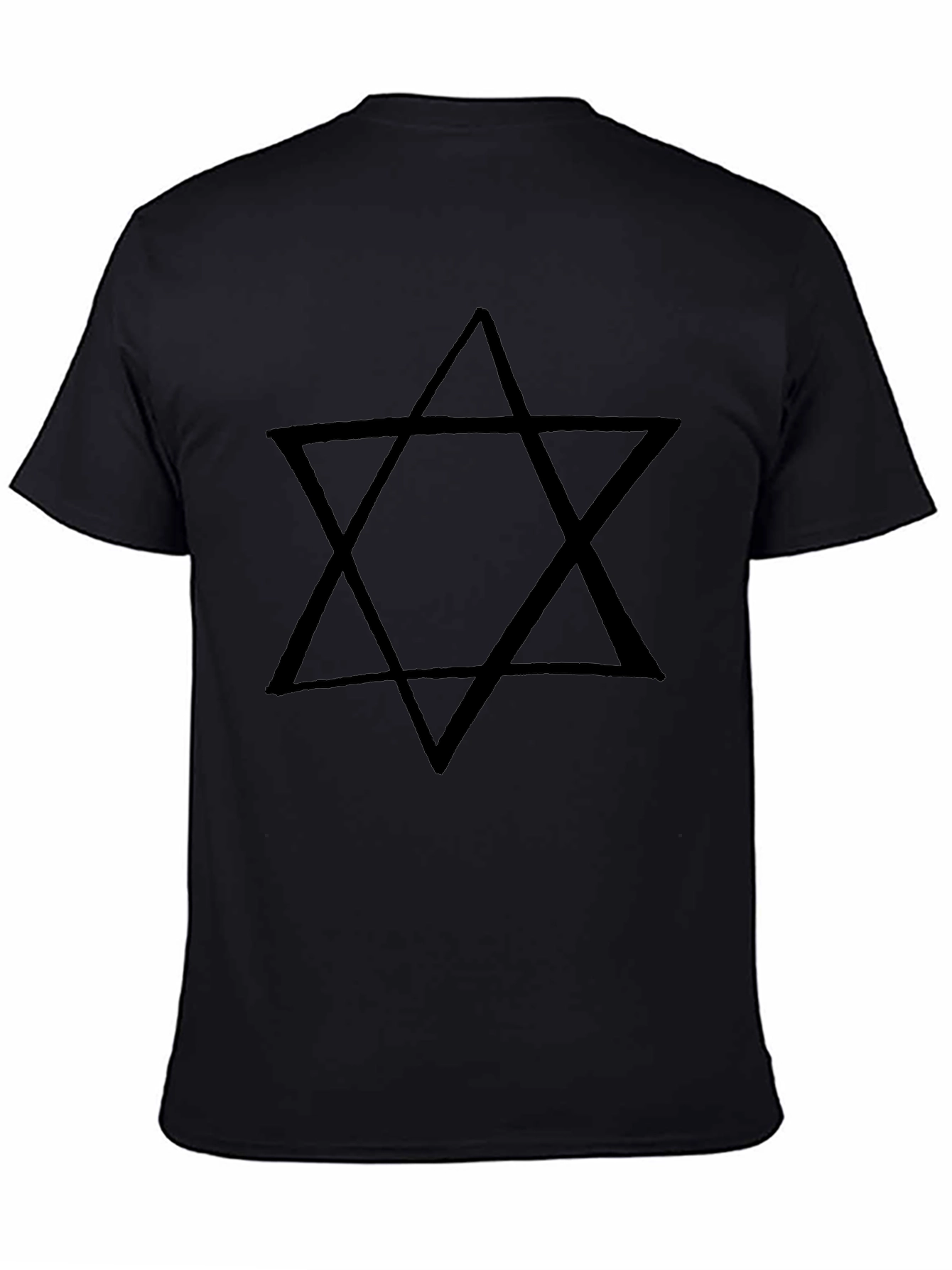 Black Star of David Graphic T-Shirt