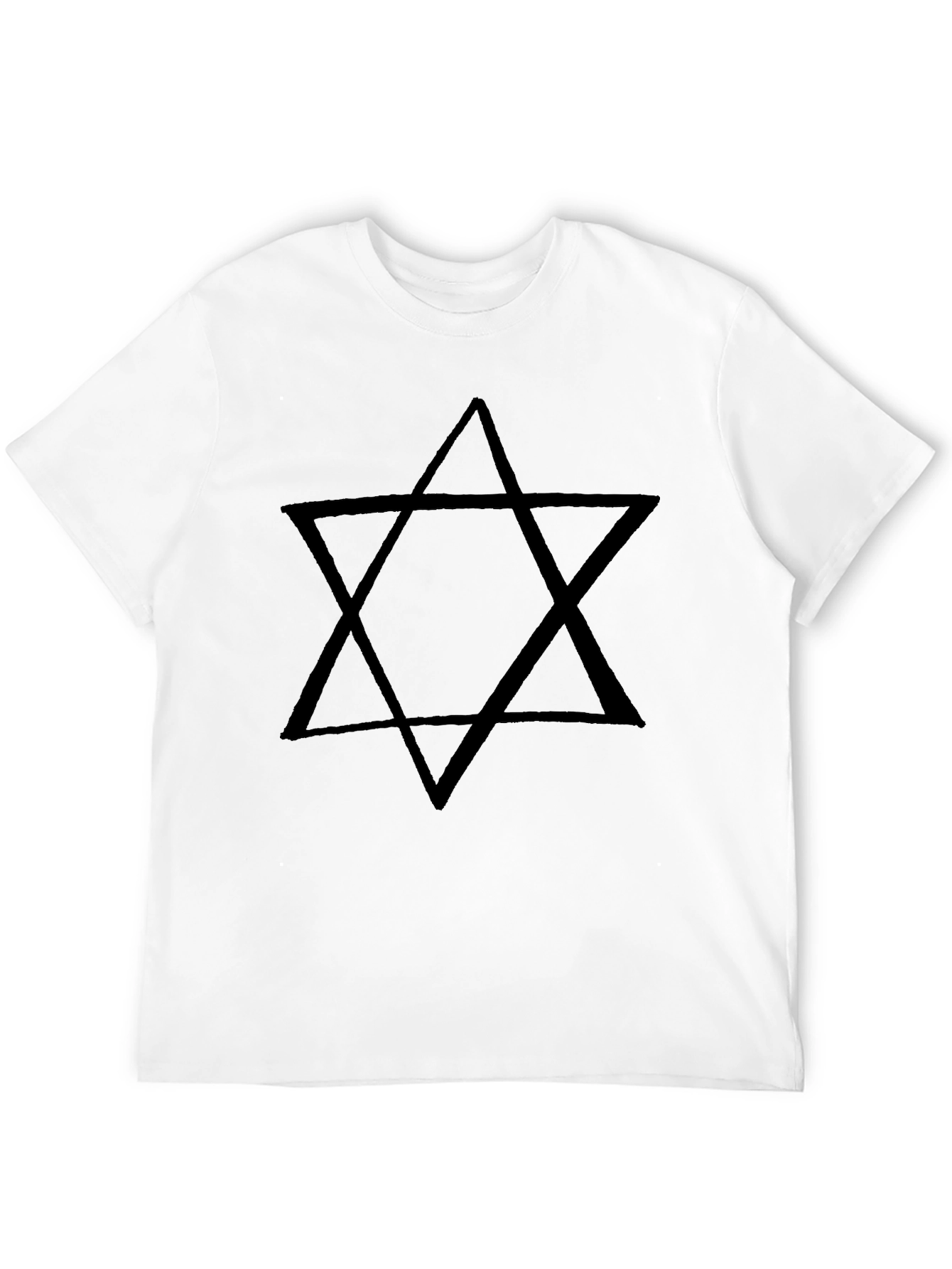 Black Star of David Graphic T-Shirt