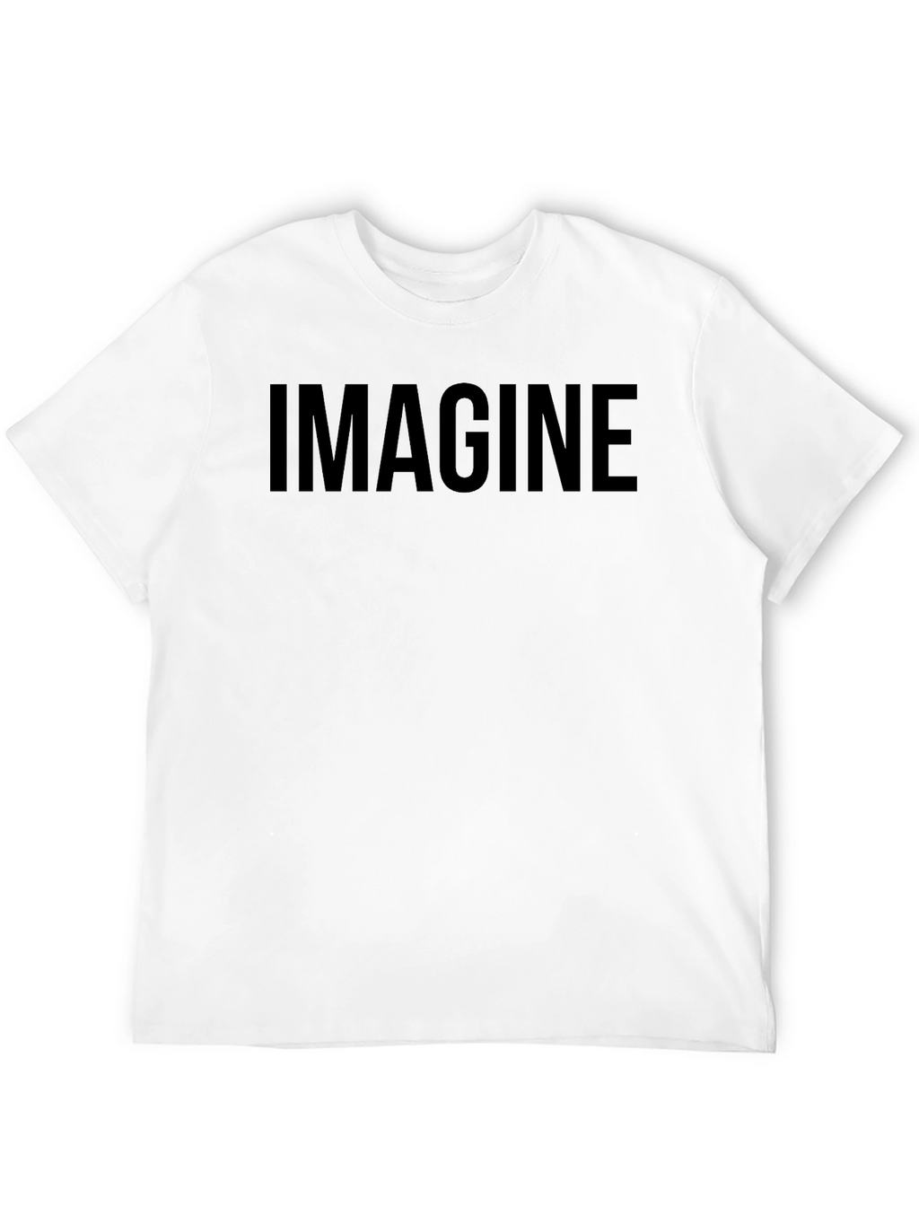 Imagine Black Graphic T-Shirt Casual Wear