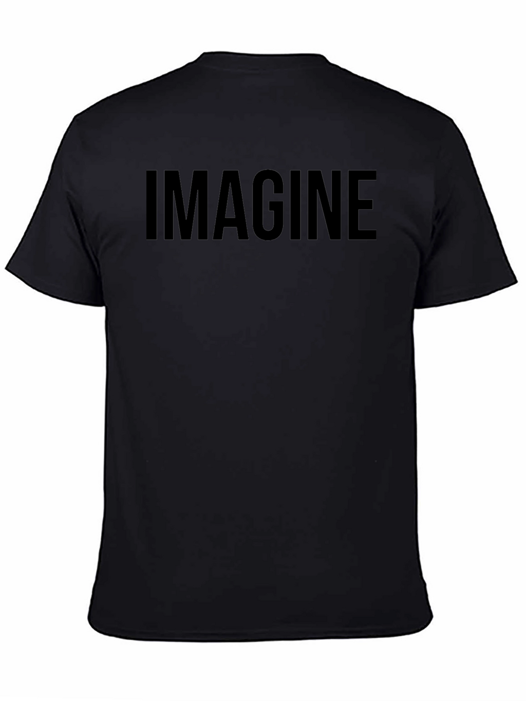 Imagine Black Graphic T-Shirt Casual Wear