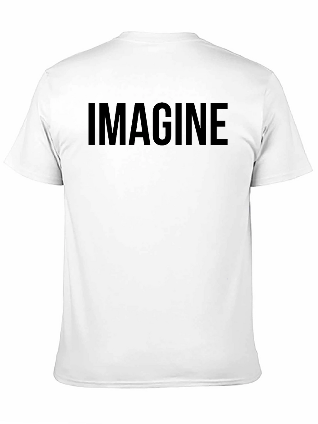 Imagine Black Graphic T-Shirt Casual Wear