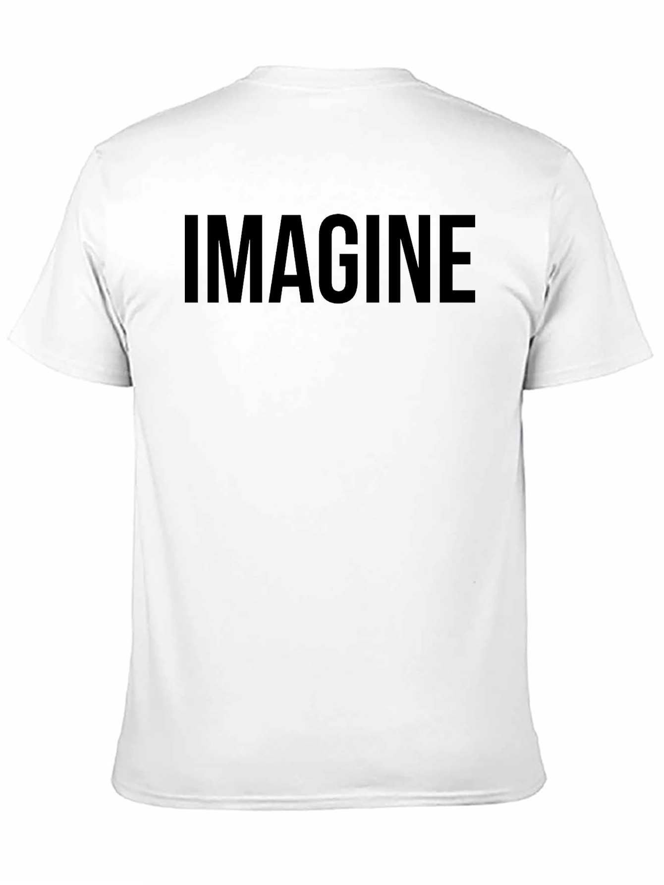 Imagine Black Graphic T-Shirt Casual Wear