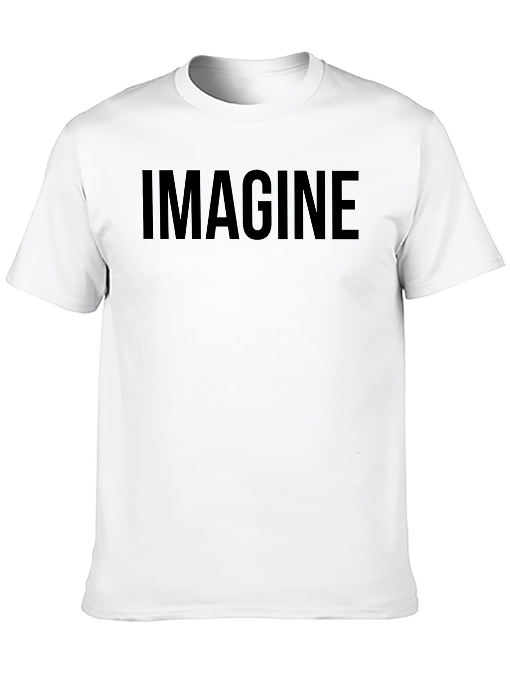 Imagine Black Graphic T-Shirt Casual Wear
