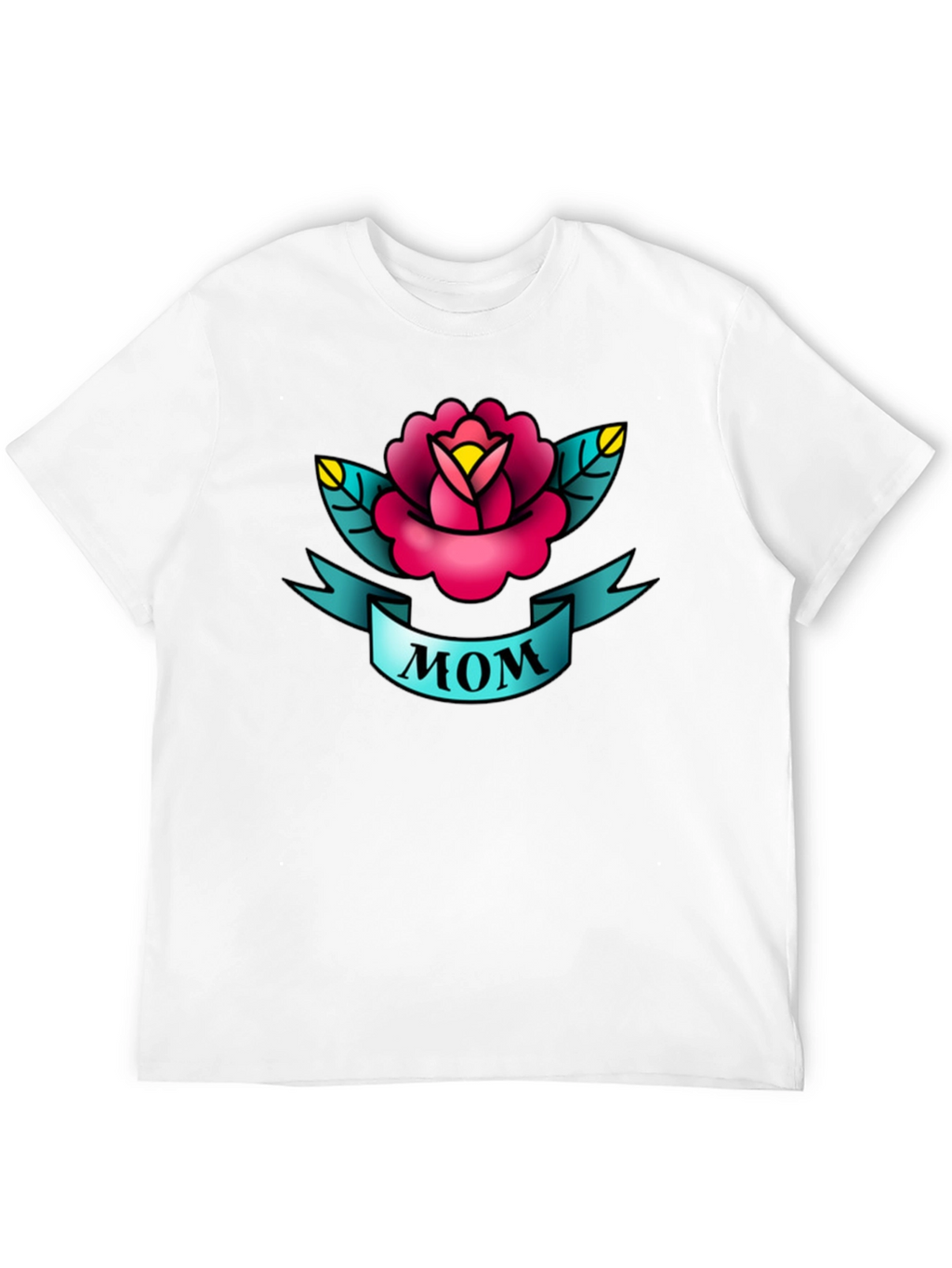 Mom Tattoo Style Rose Graphic Tee