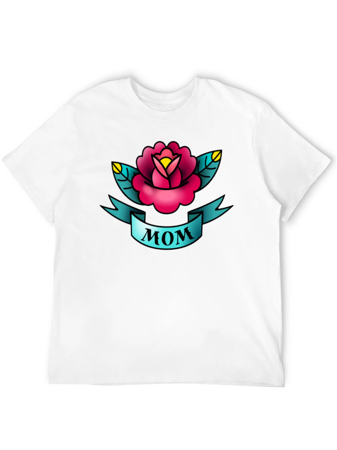Mom Tattoo Style Rose Graphic Tee