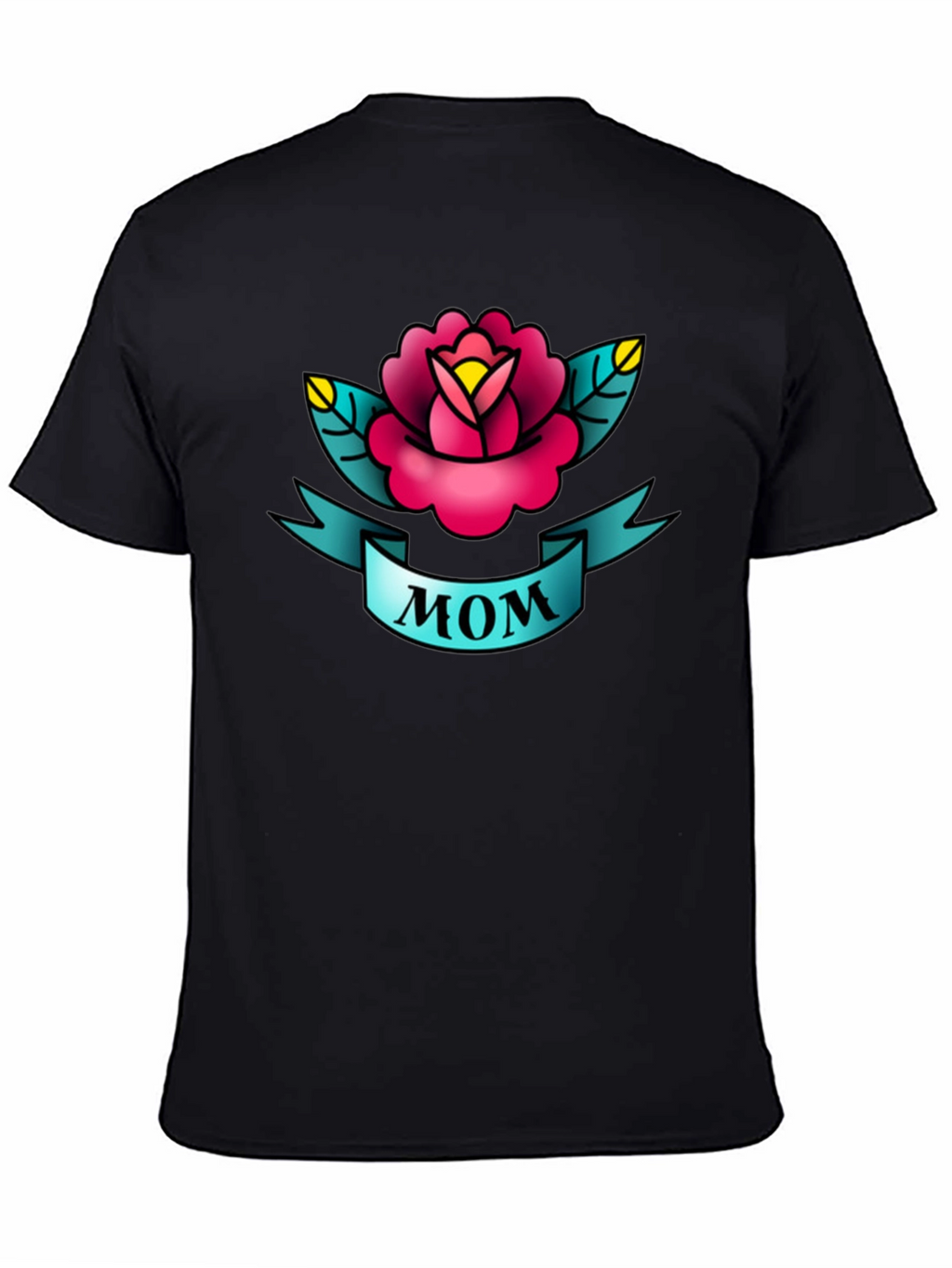 Mom Tattoo Style Rose Graphic Tee