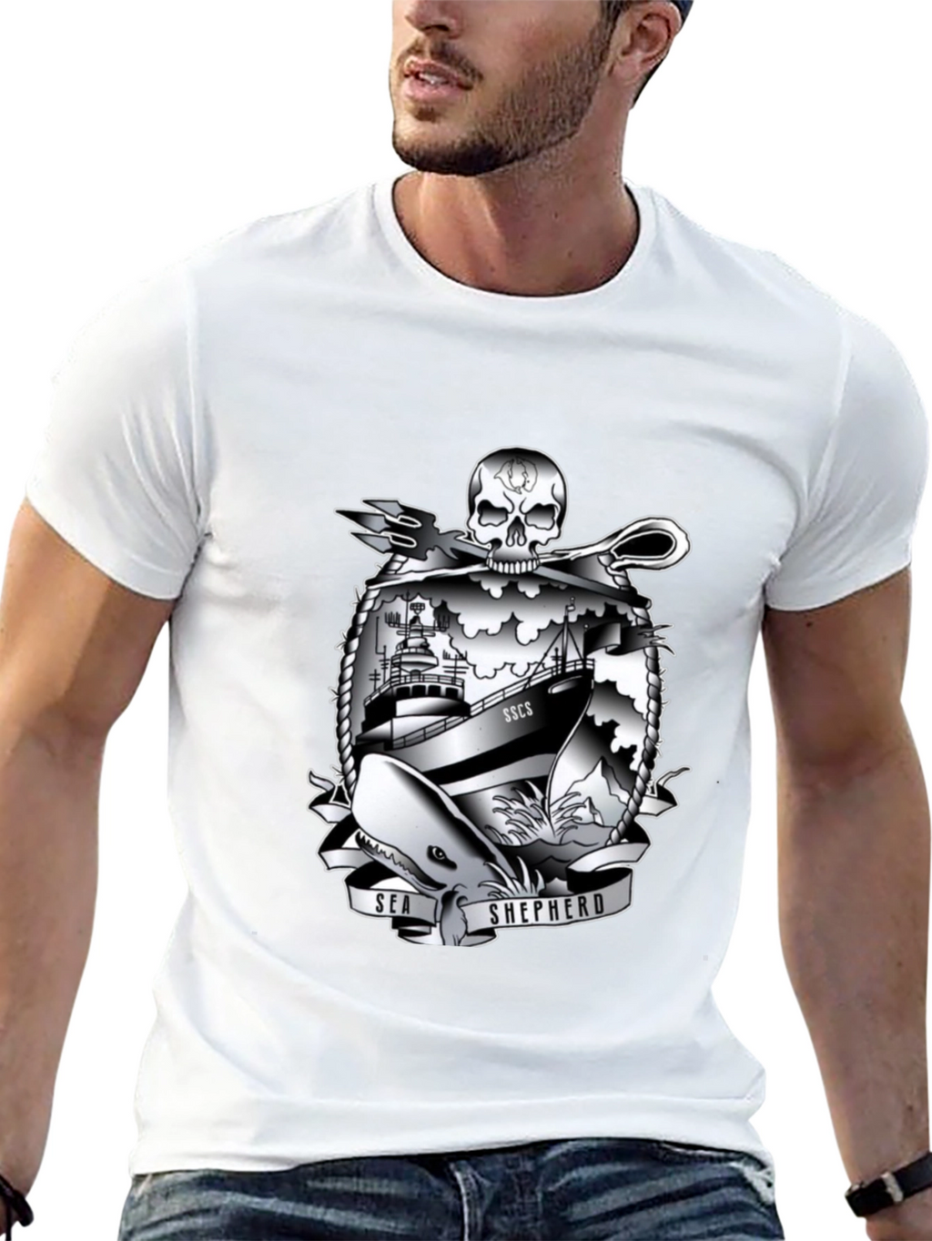 Sea Shepherd Graphic T-Shirt - Black