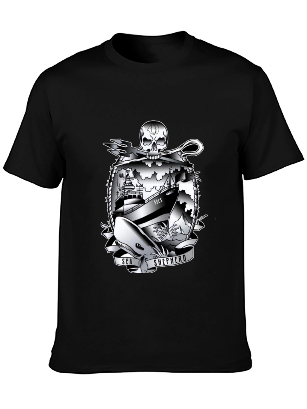 Sea Shepherd Graphic T-Shirt - Black