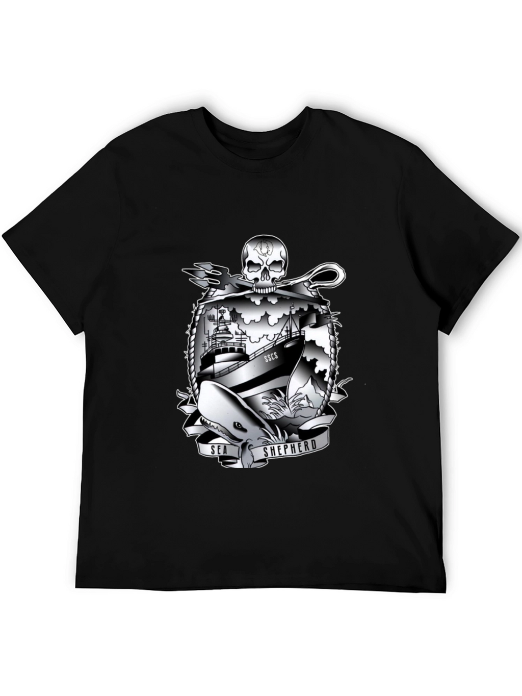 Sea Shepherd Graphic T-Shirt - Black