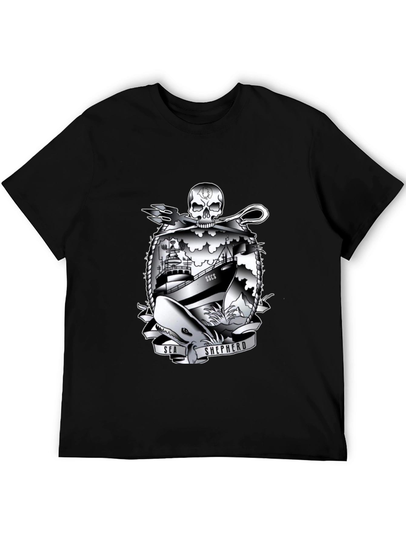 Sea Shepherd Graphic T-Shirt - Black