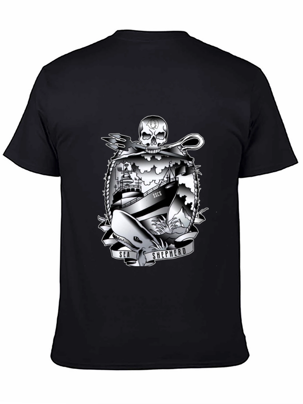 Sea Shepherd Graphic T-Shirt - Black