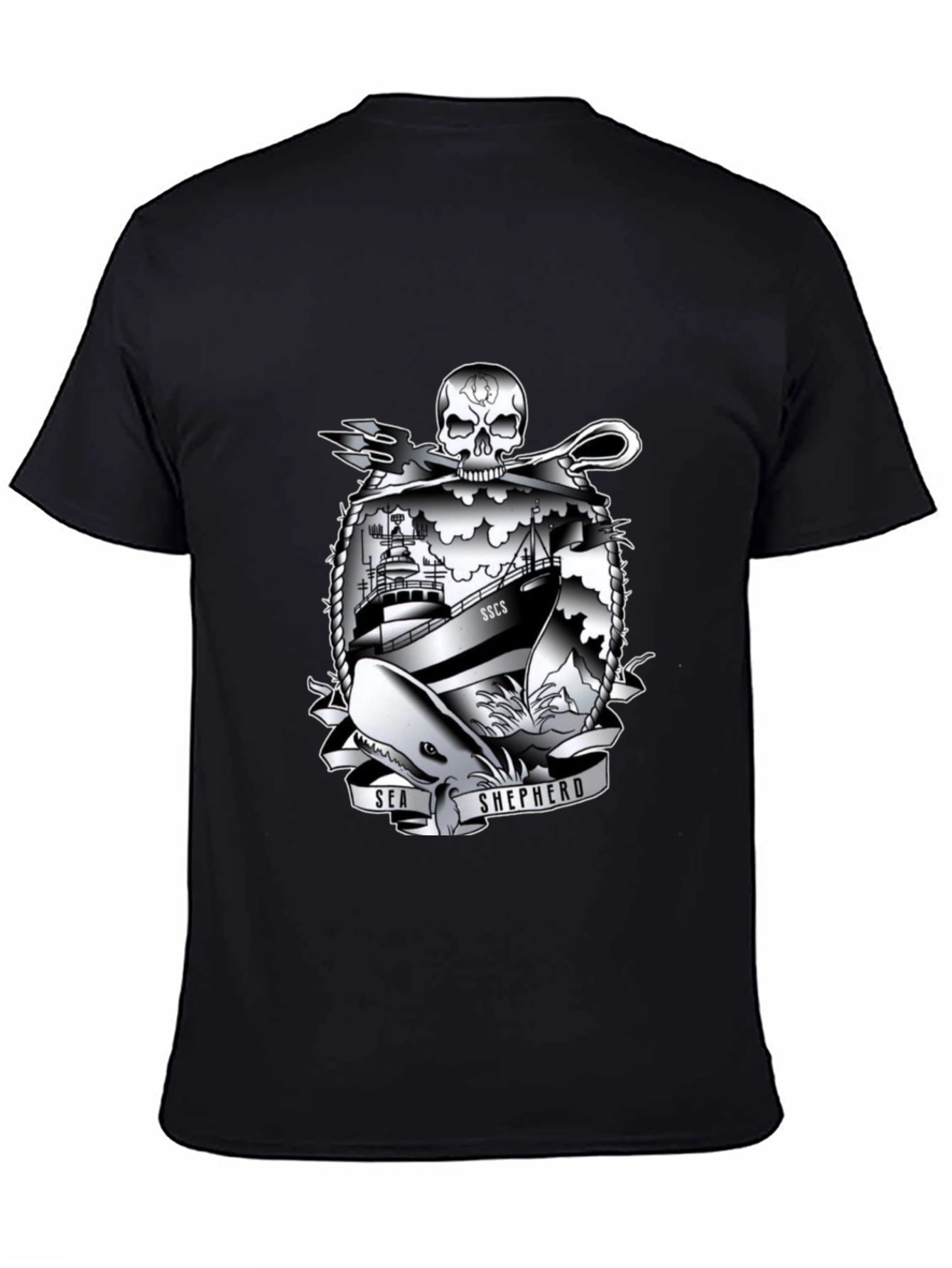 Sea Shepherd Graphic T-Shirt - Black