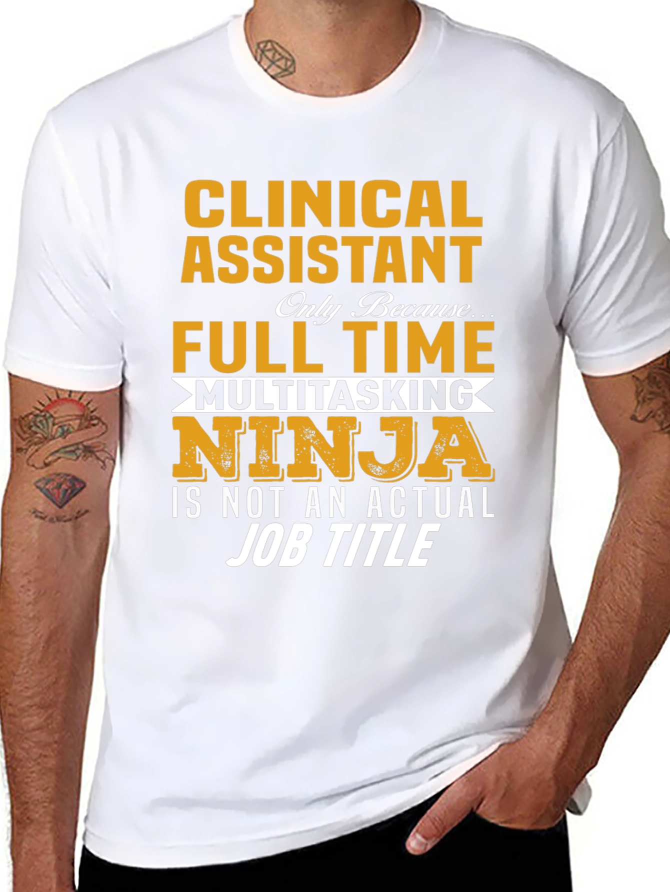 Clinical Assistant Full Time Multitasking Ninja T-Shirt