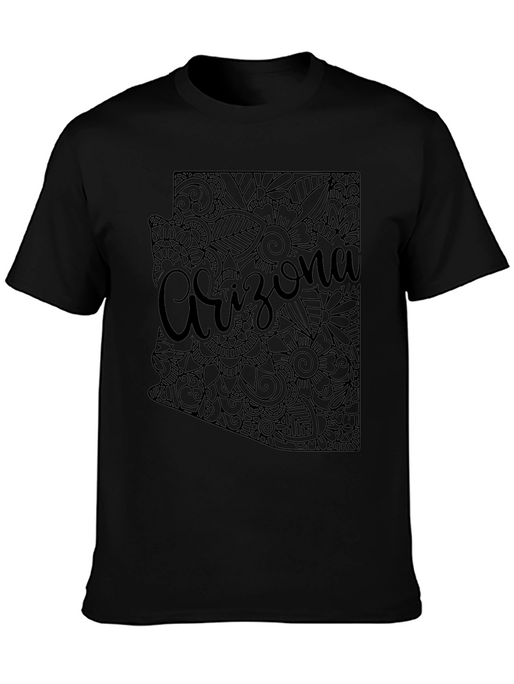 Arizona State Floral Map T-Shirt