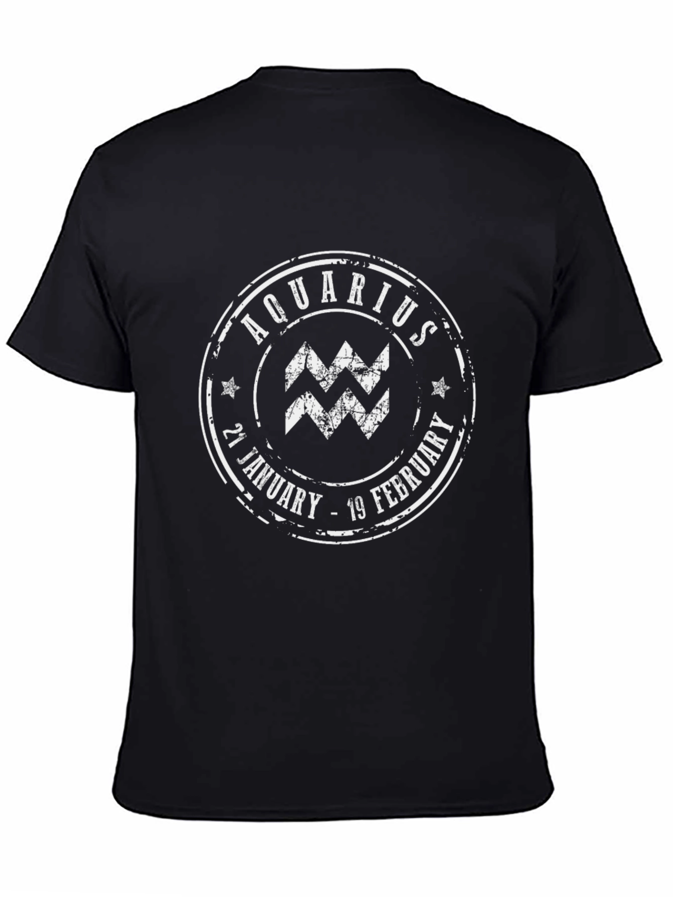 Aquarius Zodiac Sign T-Shirt - January 21 to February 19