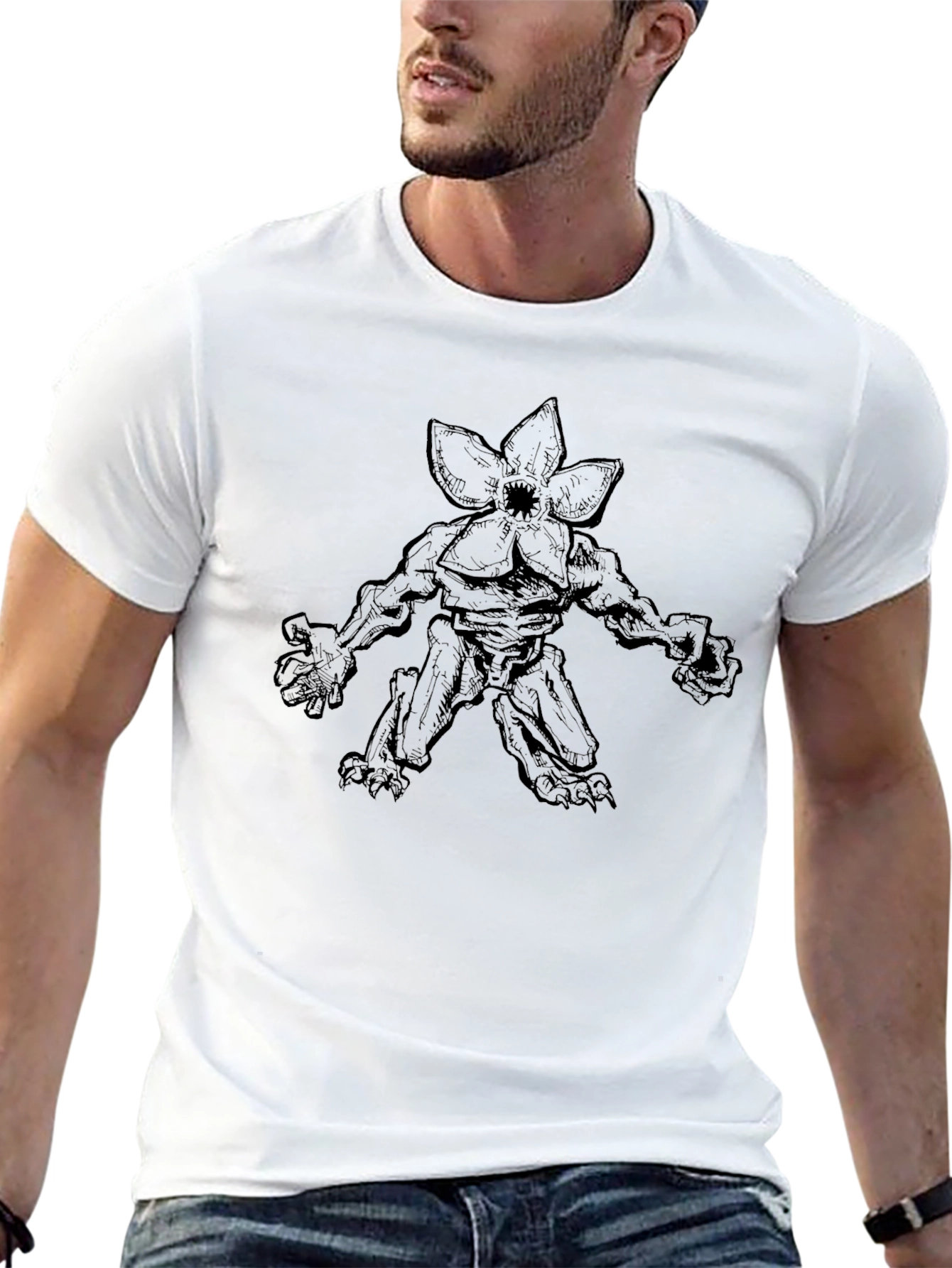 Demogorgon Black Graphic Tee