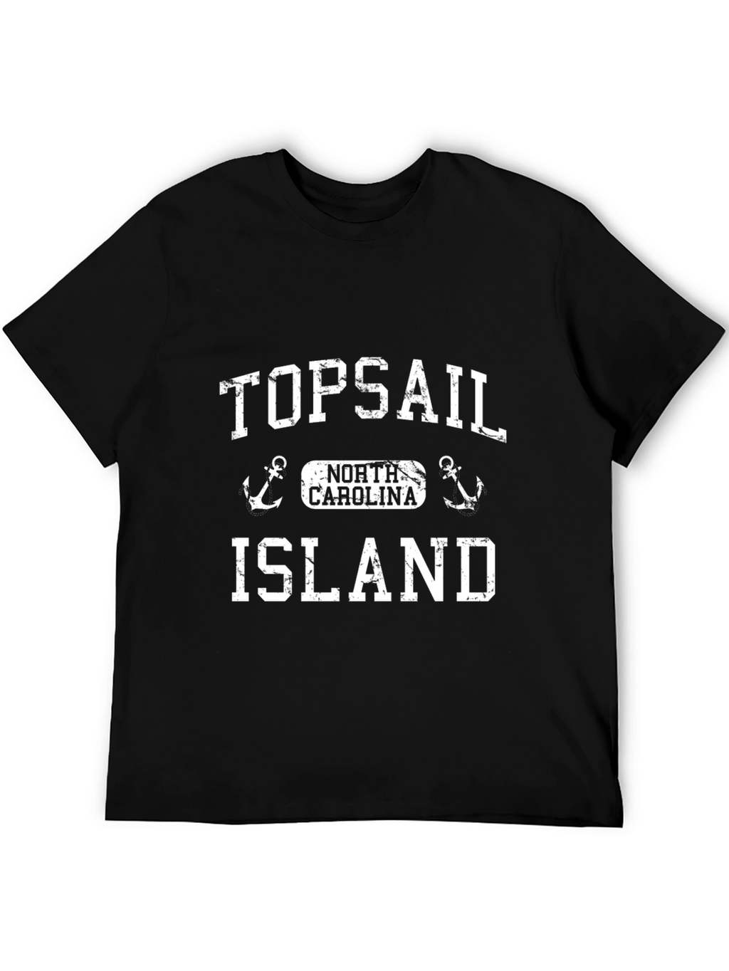 Topsail Island North Carolina Black T-Shirt