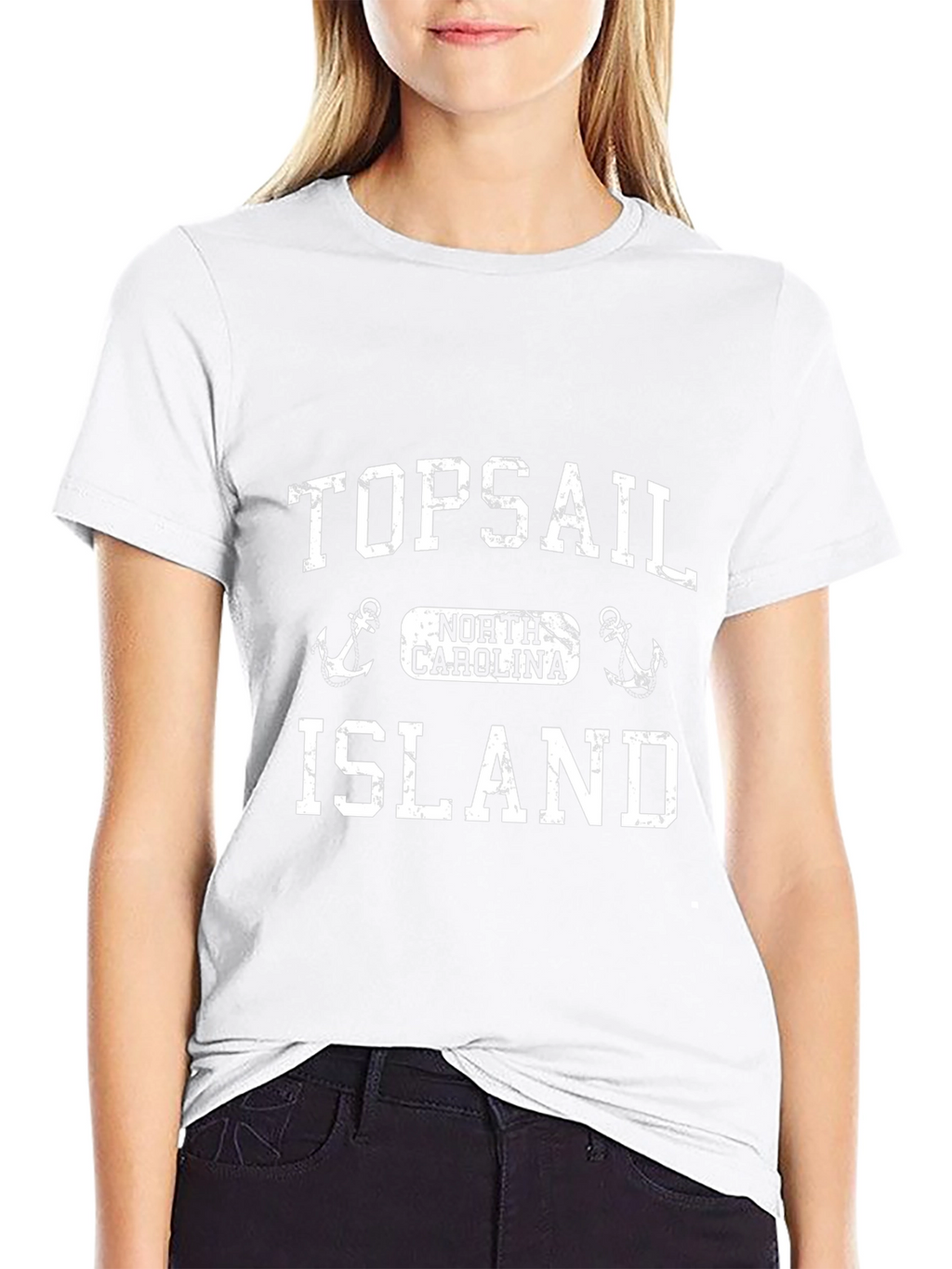 Topsail Island North Carolina Black T-Shirt