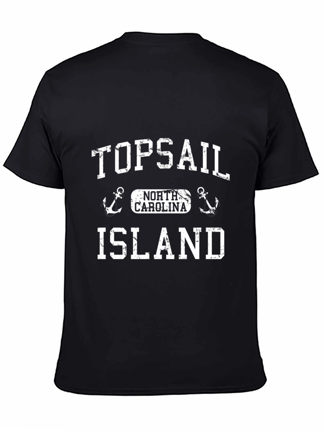 Topsail Island North Carolina Black T-Shirt